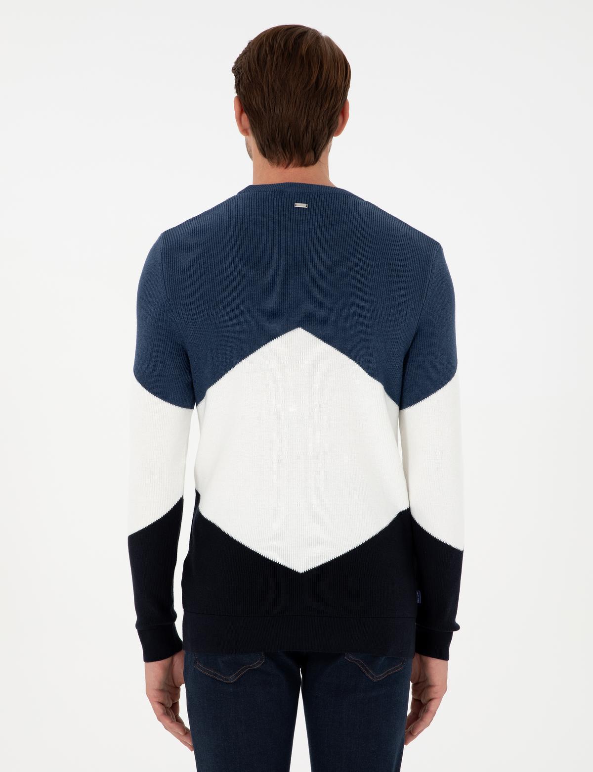 İndigo Slim Fit Bisiklet Yaka Triko Kazak - 50296437006