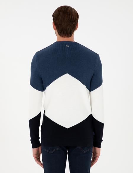 İndigo Slim Fit Bisiklet Yaka Triko Kazak - 50296437006