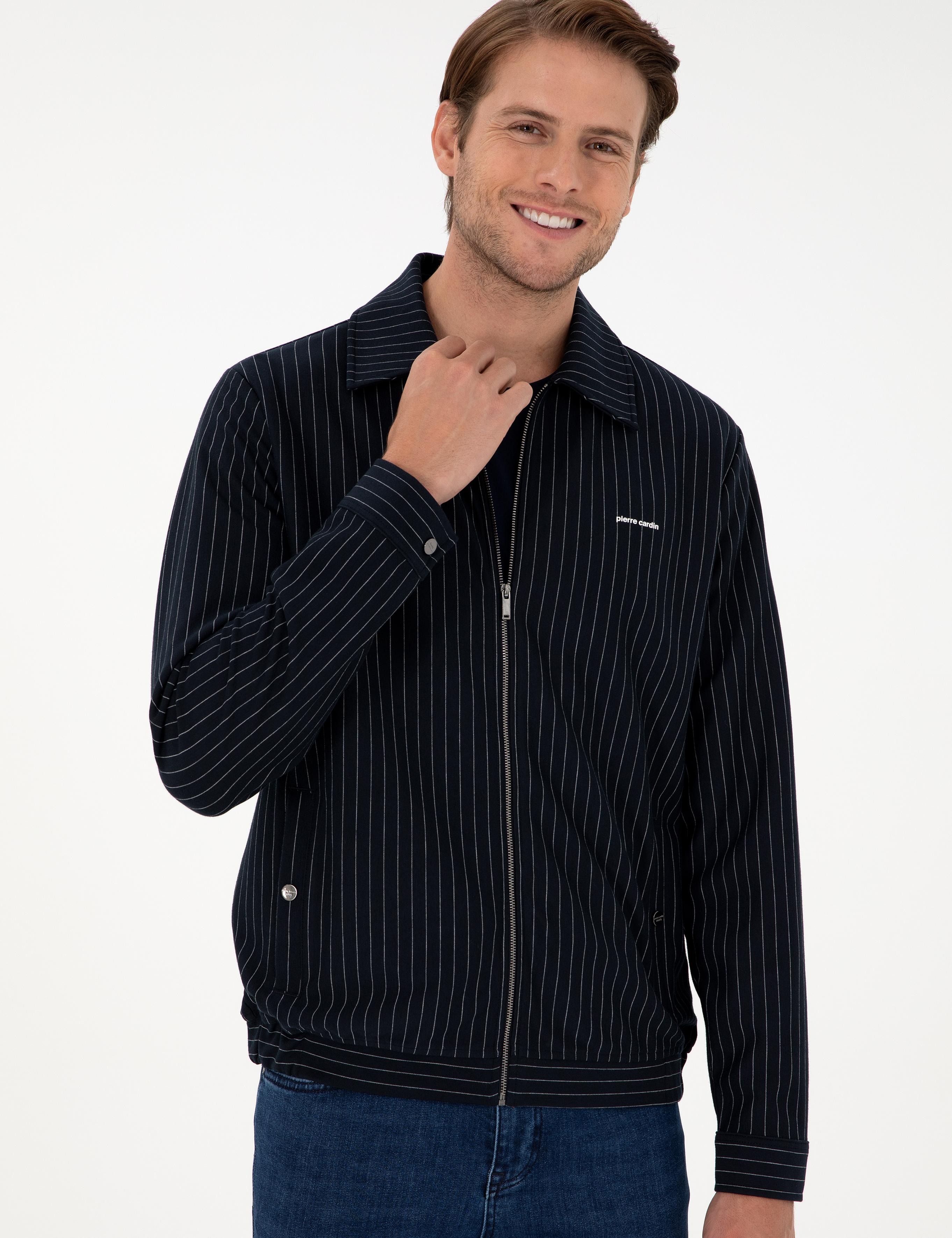 Lacivert Regular Fit Örme Hırka