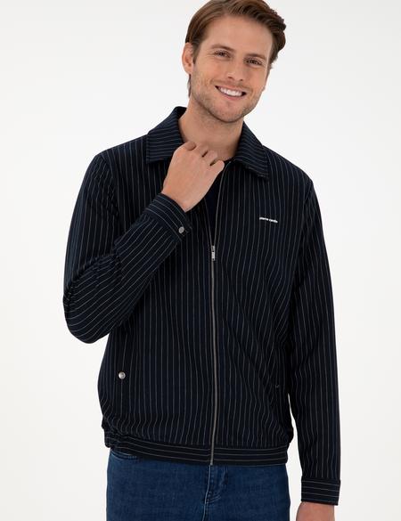 Lacivert Regular Fit Örme Hırka - 50290679007