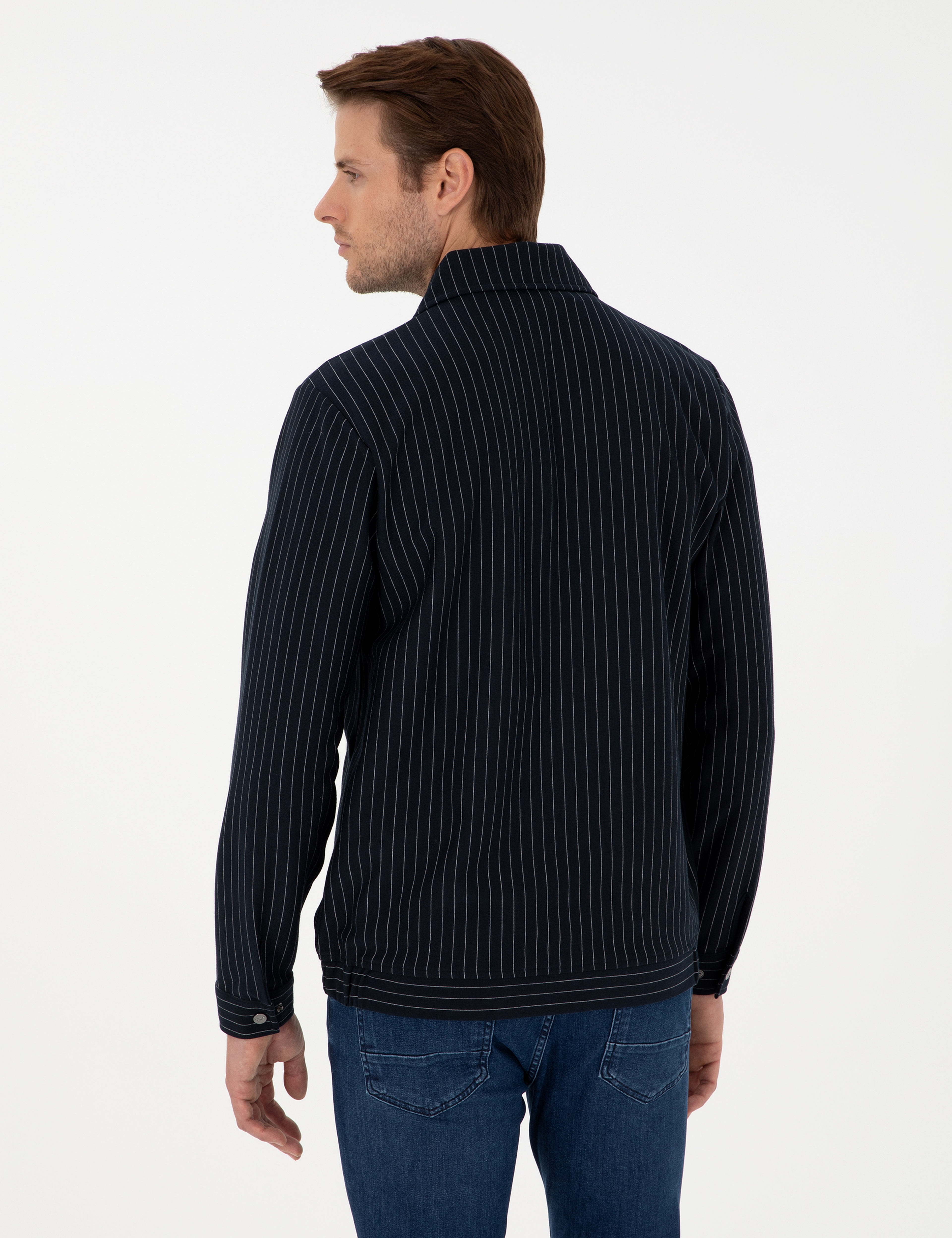 Lacivert Regular Fit Örme Hırka