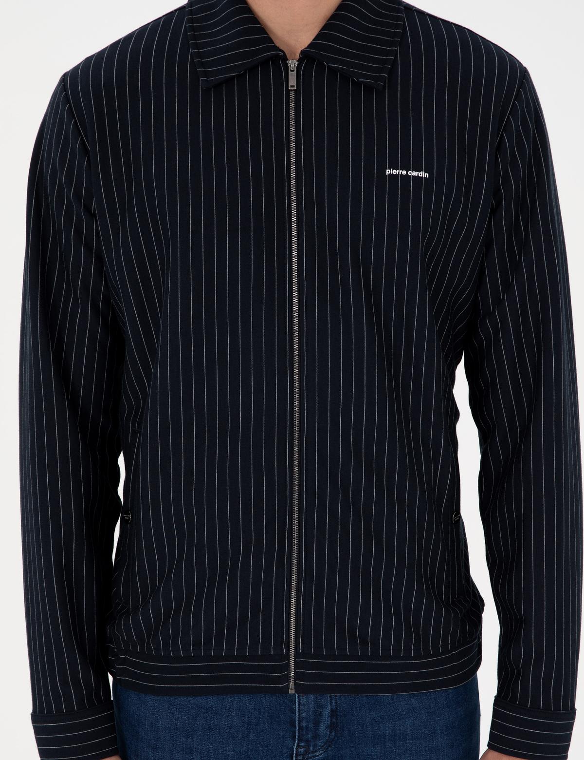 Lacivert Regular Fit Örme Hırka - 50290679007