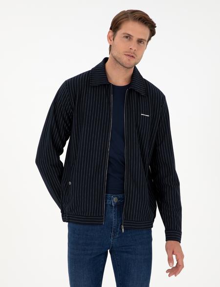 Lacivert Regular Fit Örme Hırka - 50290679007