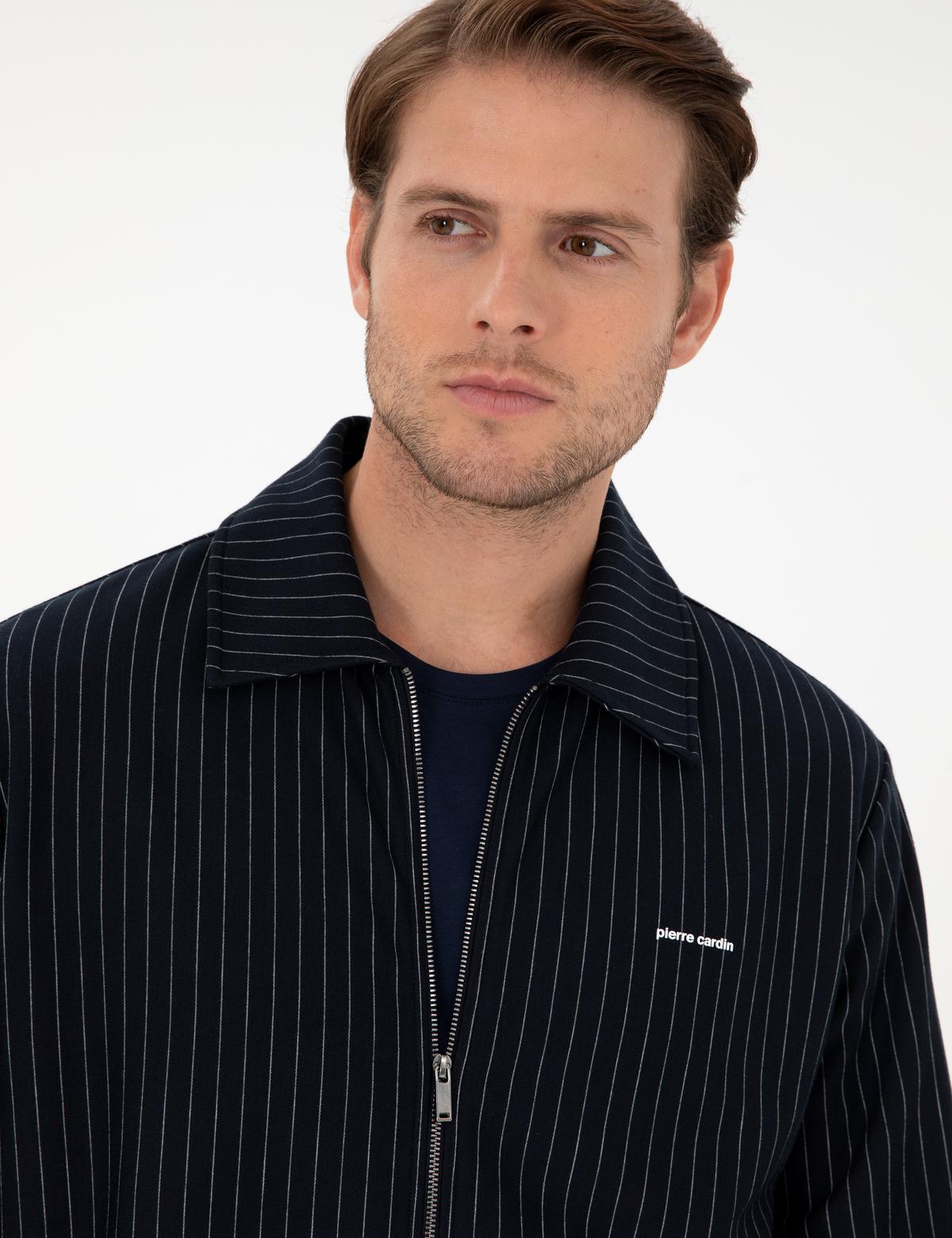 Lacivert Regular Fit Örme Hırka - 50290679007