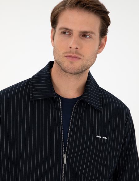 Lacivert Regular Fit Örme Hırka - 50290679007