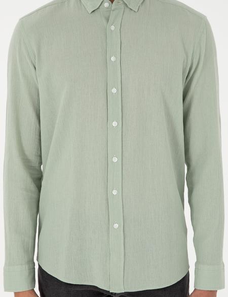 Yeşil Regular Fit Uzun Kollu Gömlek - 50286086013