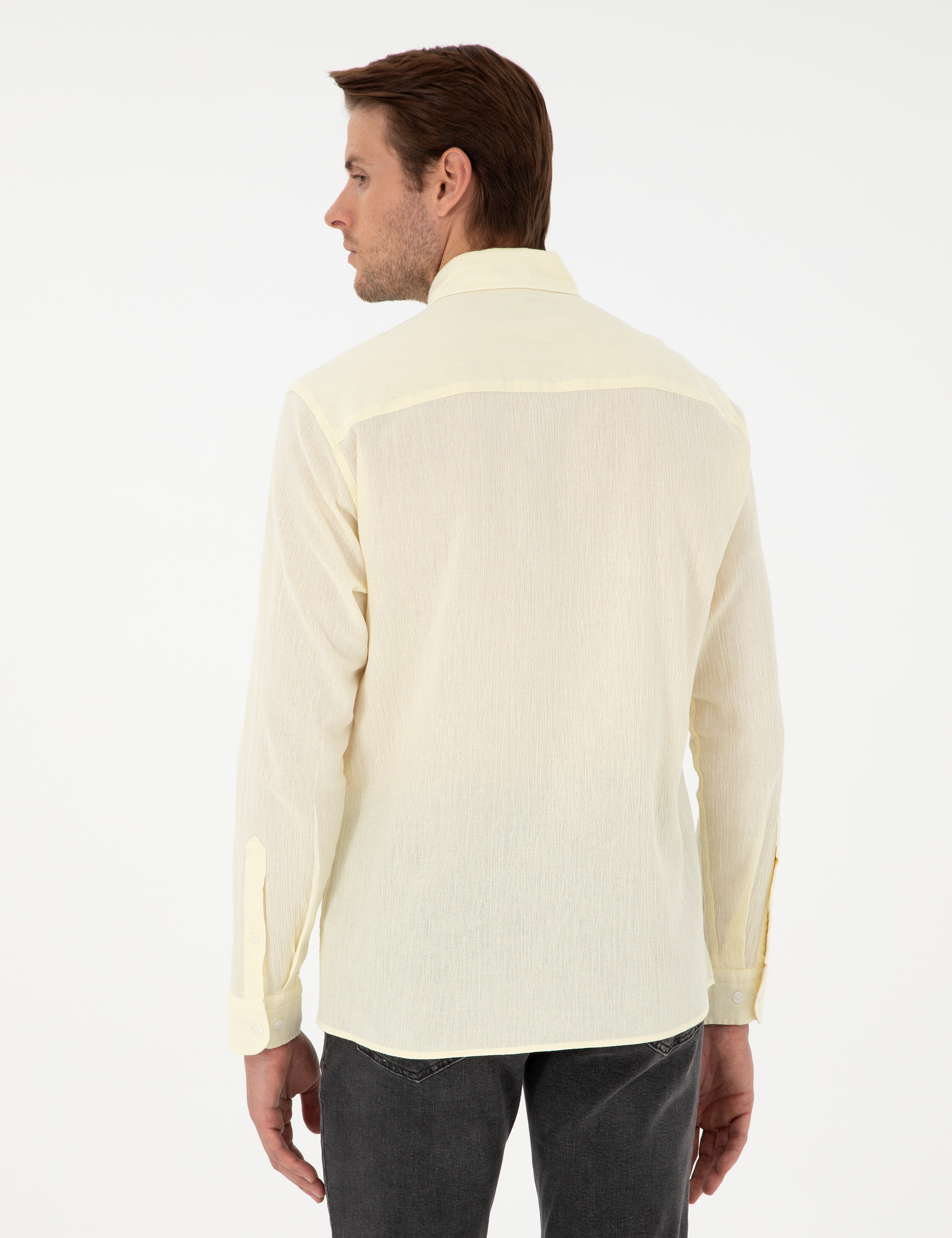 Limon Regular Fit Uzun Kollu Gömlek - Image 5
