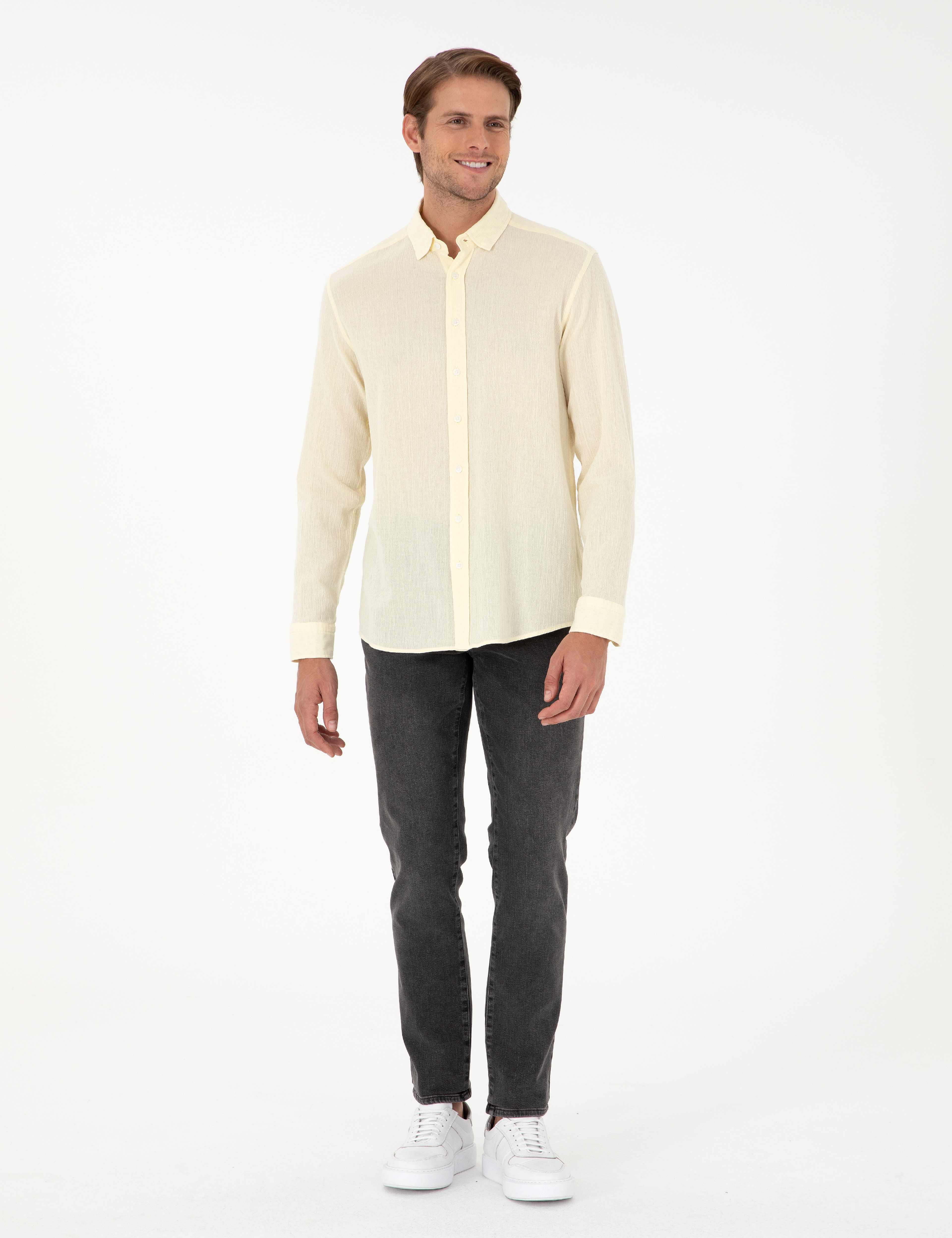 Limon Regular Fit Uzun Kollu Gömlek - Image 4
