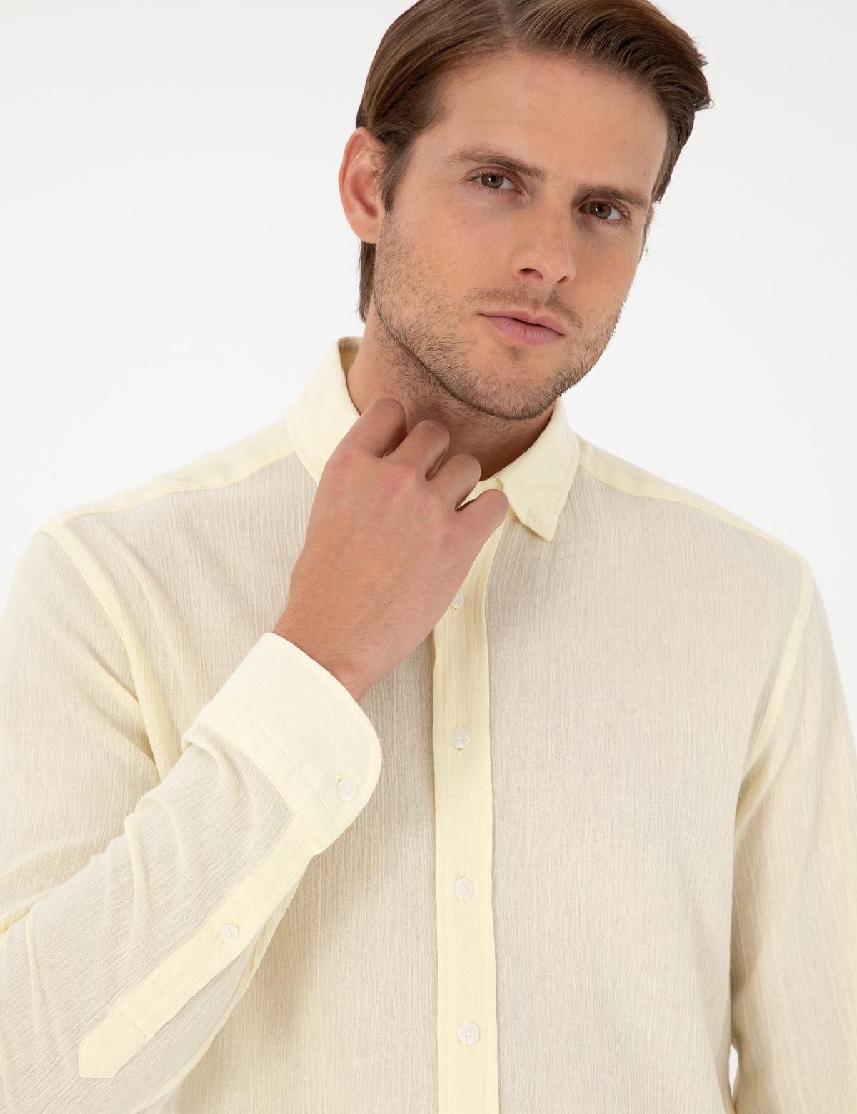 Limon Regular Fit Uzun Kollu Gömlek - 50286086023