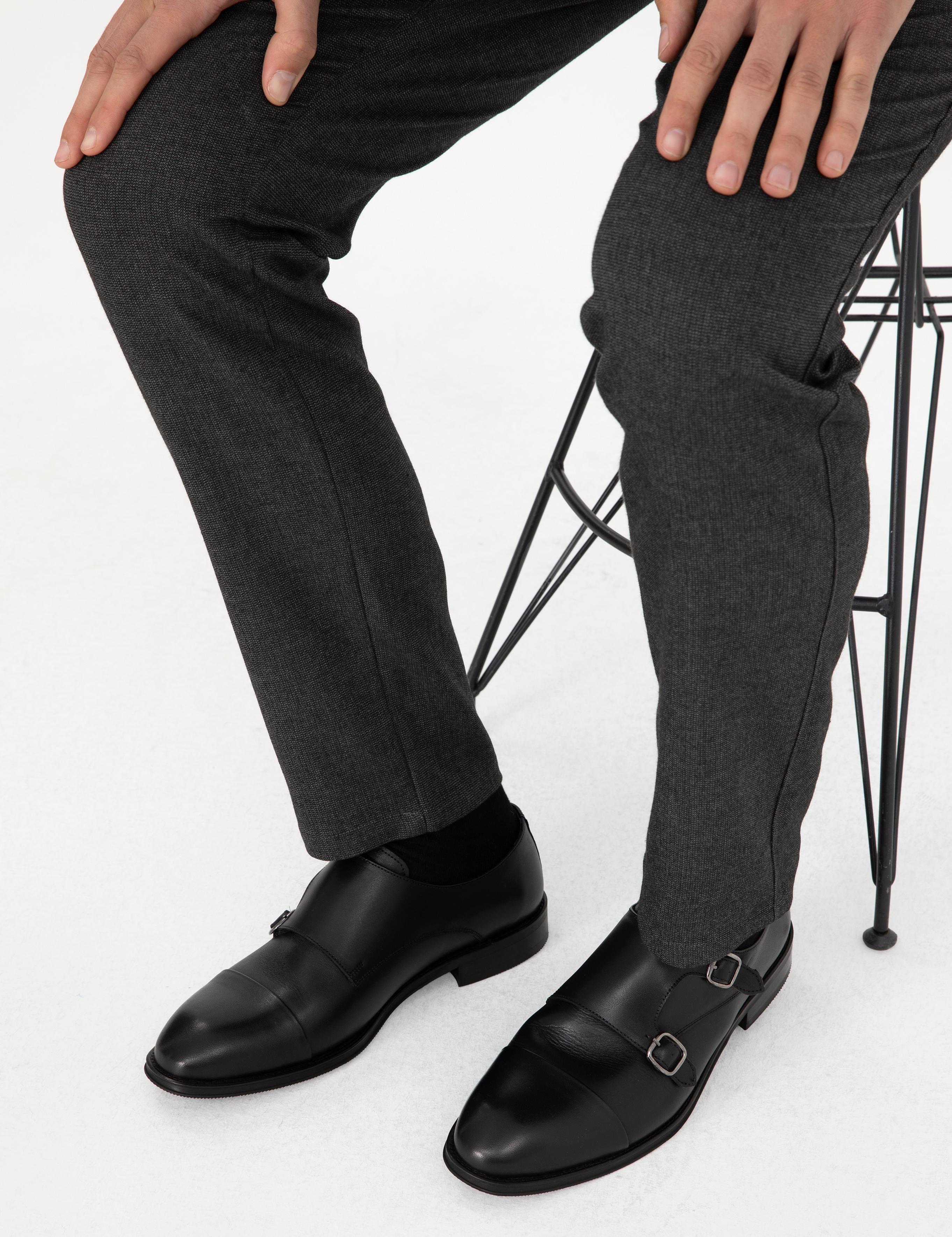 Siyah %100 Deri Klasik Ayakkabı