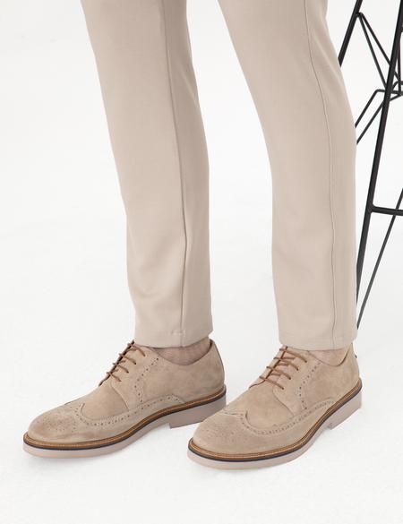 Bej %100 Deri Casual Ayakkabı - 50296128010