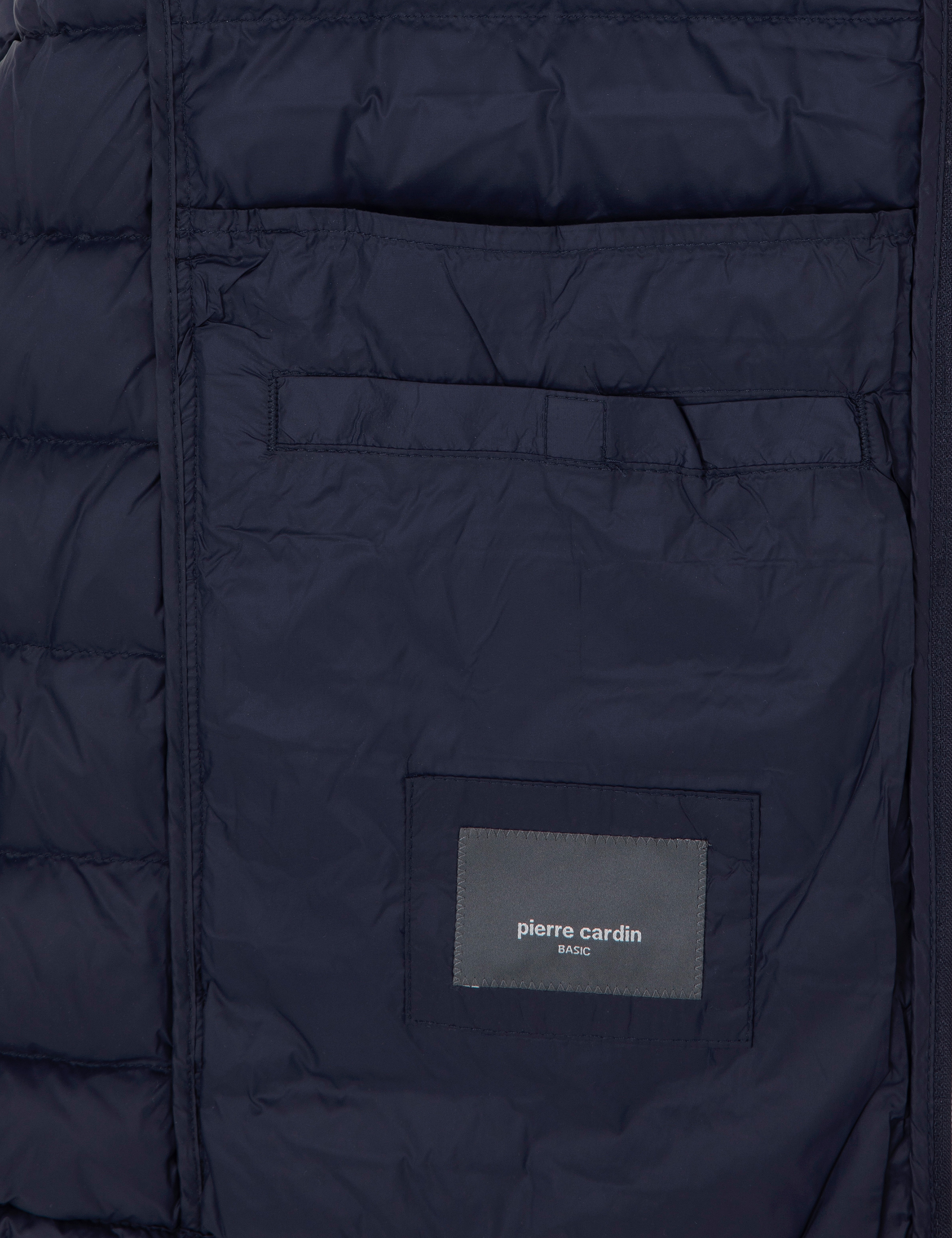 Lacivert Kapüşonlu Cropped Slim Mont - Image 6