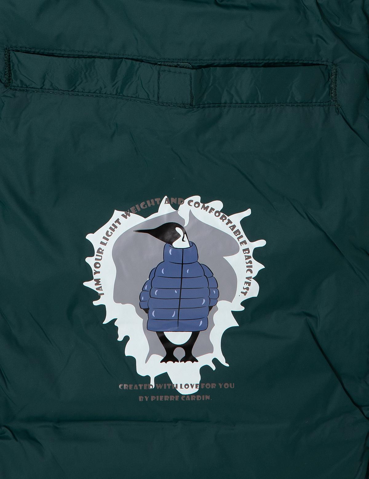 Yeşil Kapüşonlu Cropped Slim Mont - 50292790049