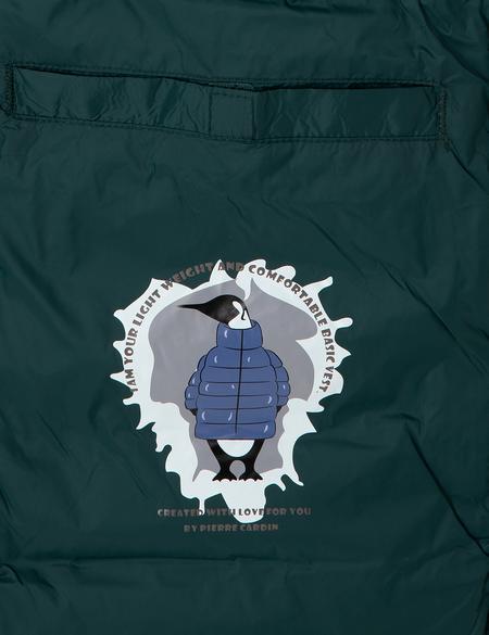 Yeşil Kapüşonlu Cropped Slim Mont - 50292790049