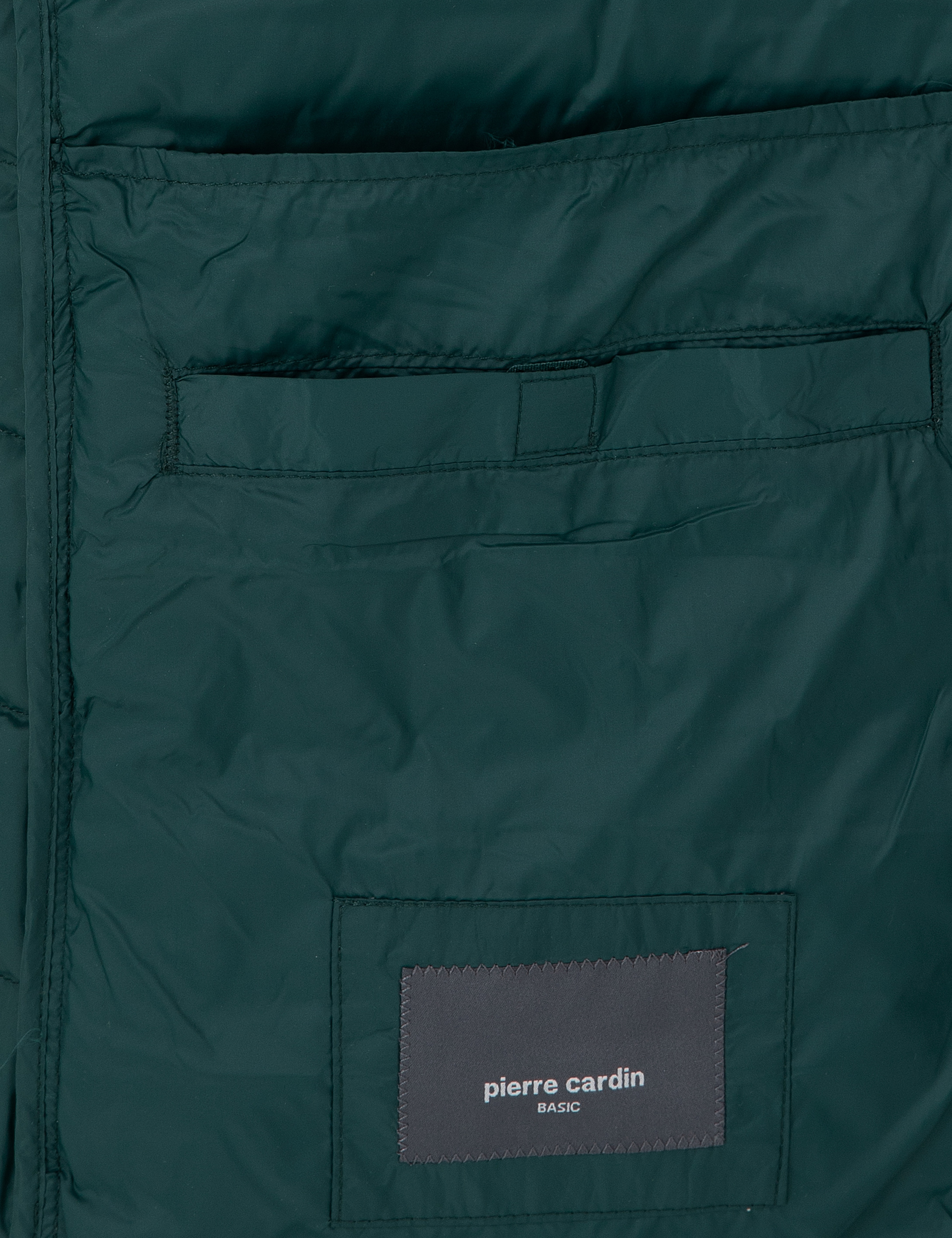 Yeşil Kapüşonlu Cropped Slim Mont - Image 6