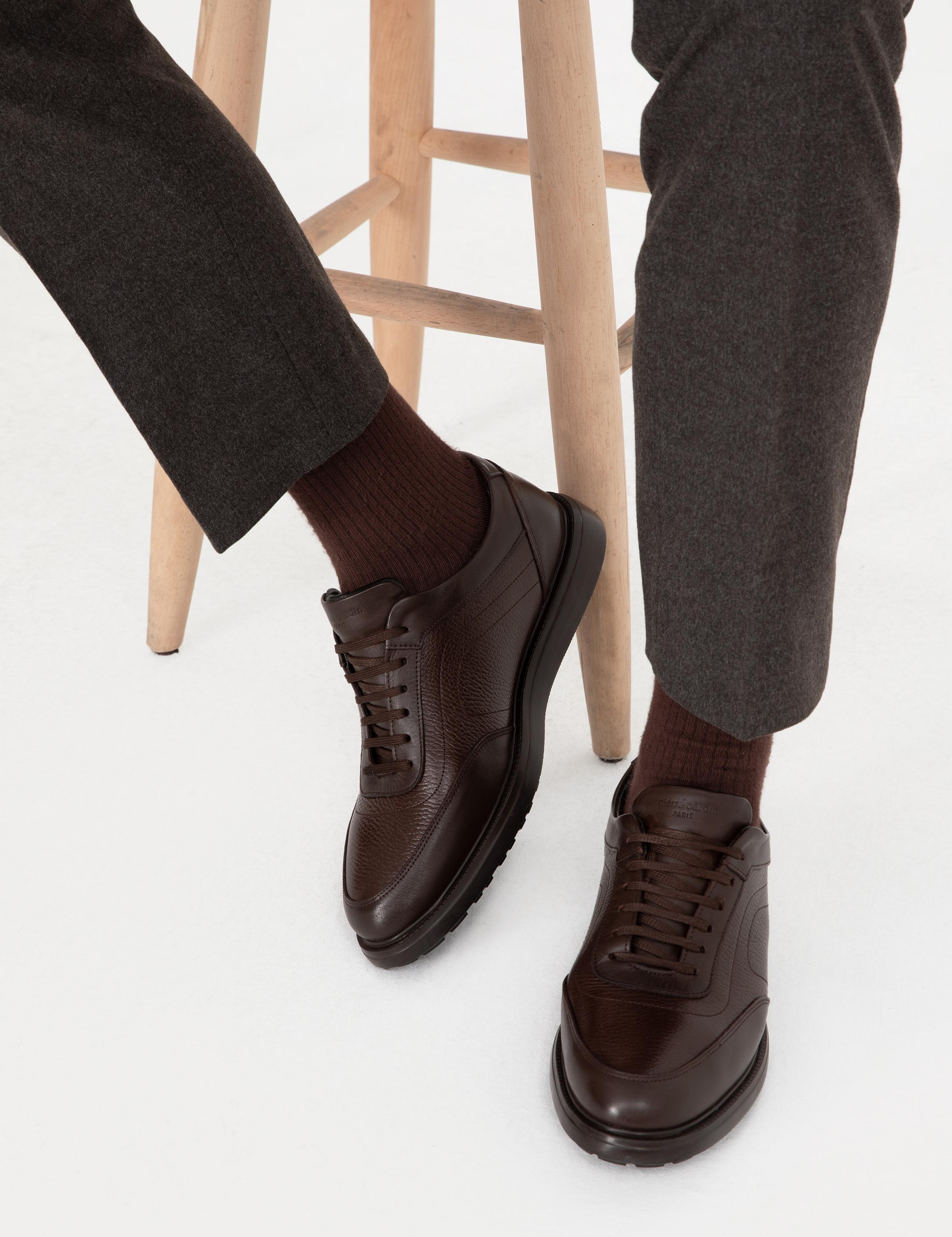 Kahverengi %100 Deri Casual Ayakkabı