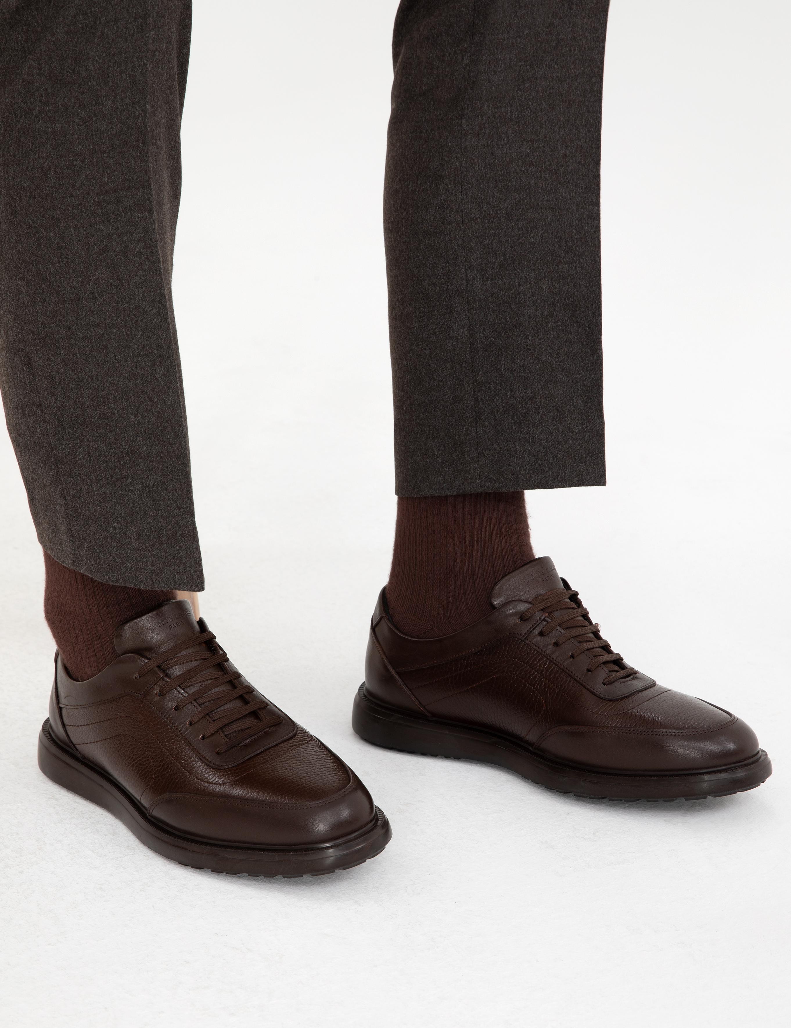 Kahverengi %100 Deri Casual Ayakkabı