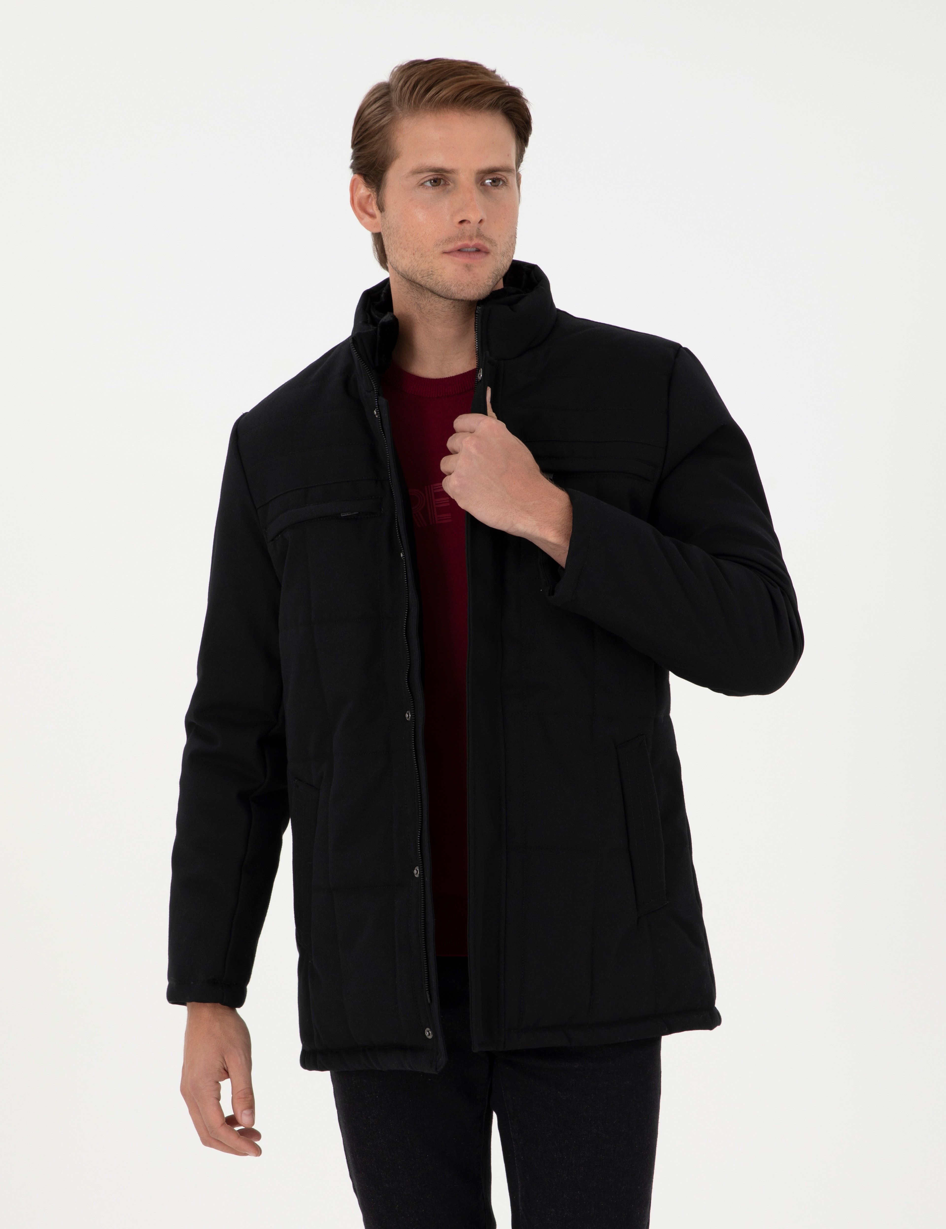 Siyah Basic Mont - Image 1