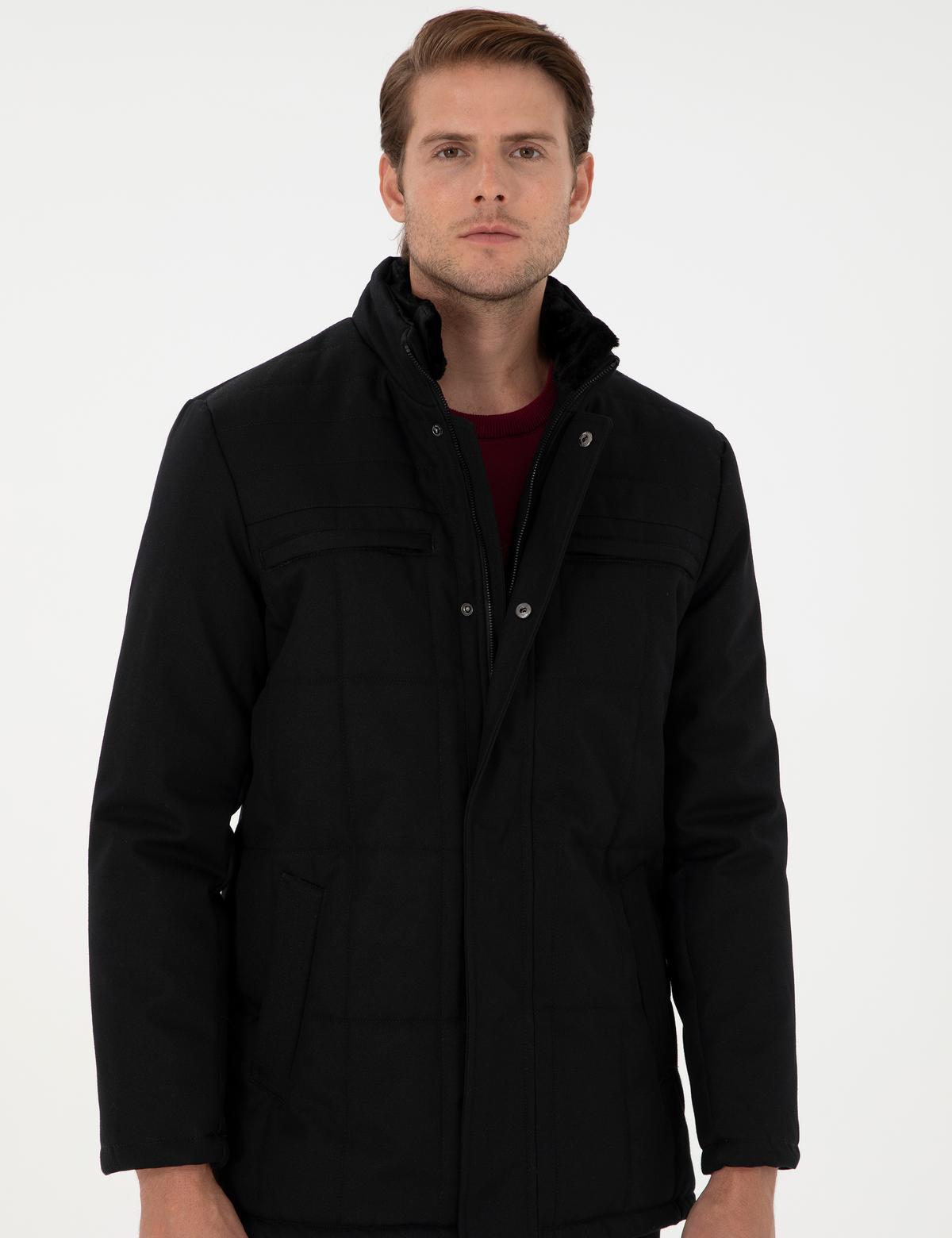 Siyah Basic Mont - 50292872002