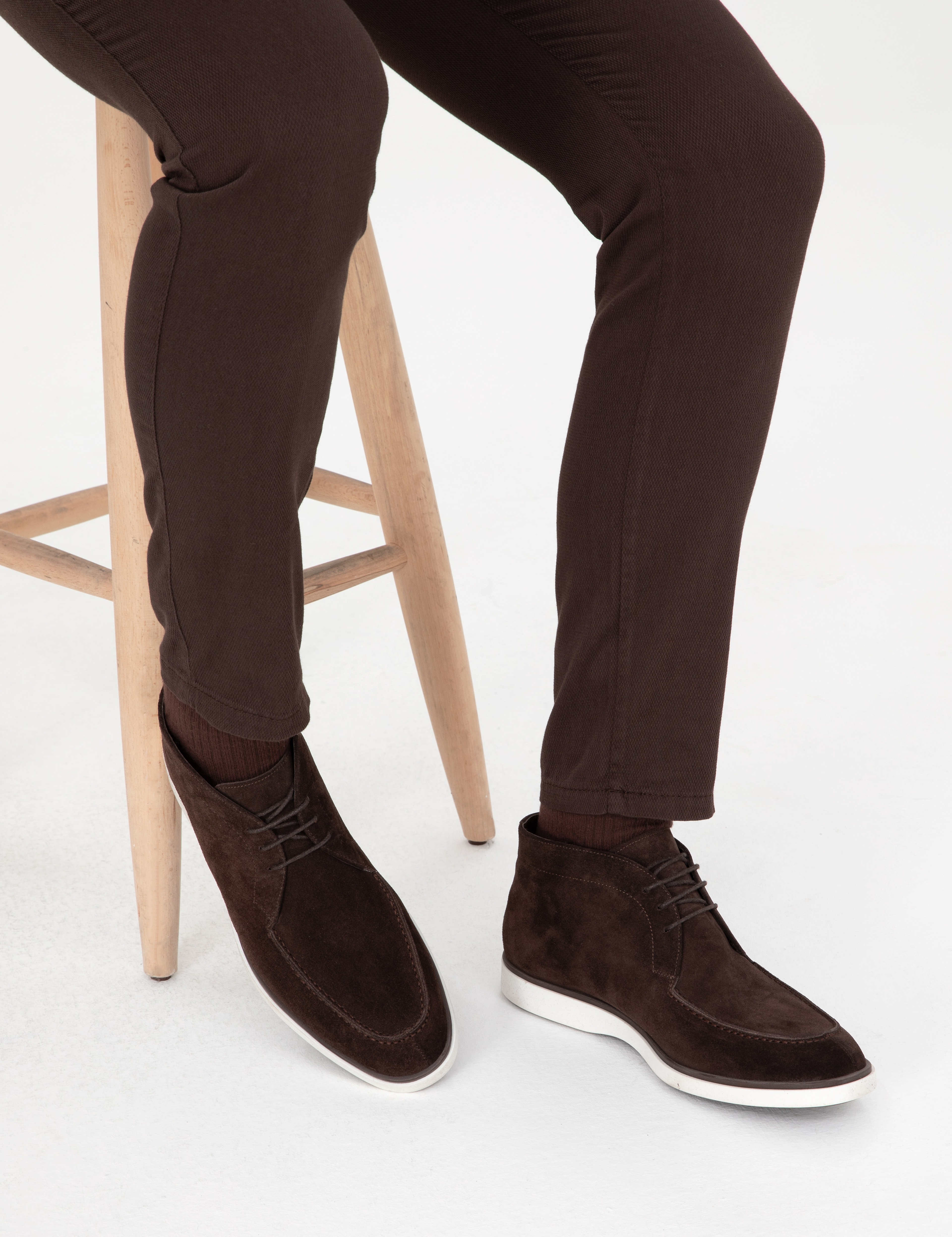 Kahverengi %100 Deri Casual Ayakkabı - Image 6