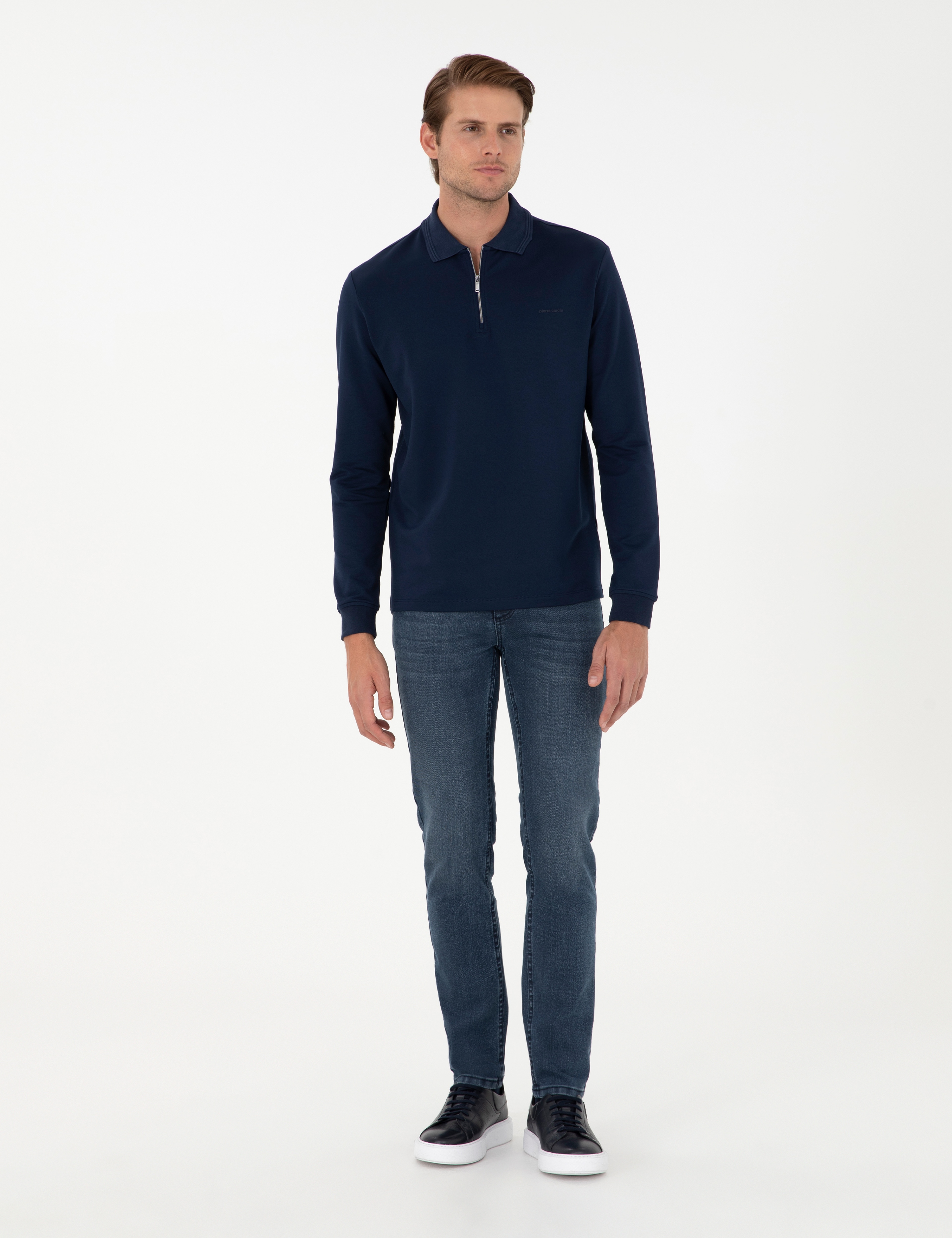 Lacivert Regular Fit Sweatshirt - Image 4
