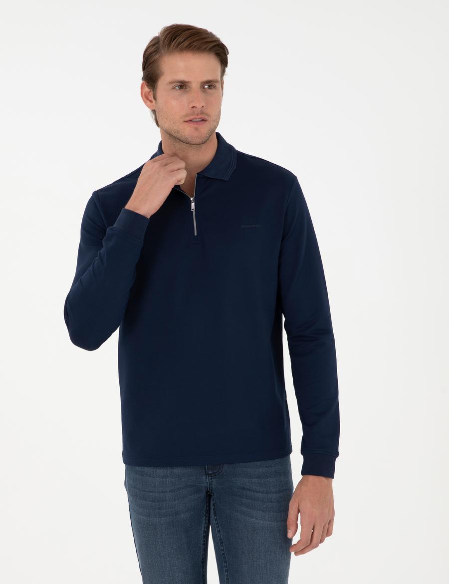 Lacivert Regular Fit Sweatshirt