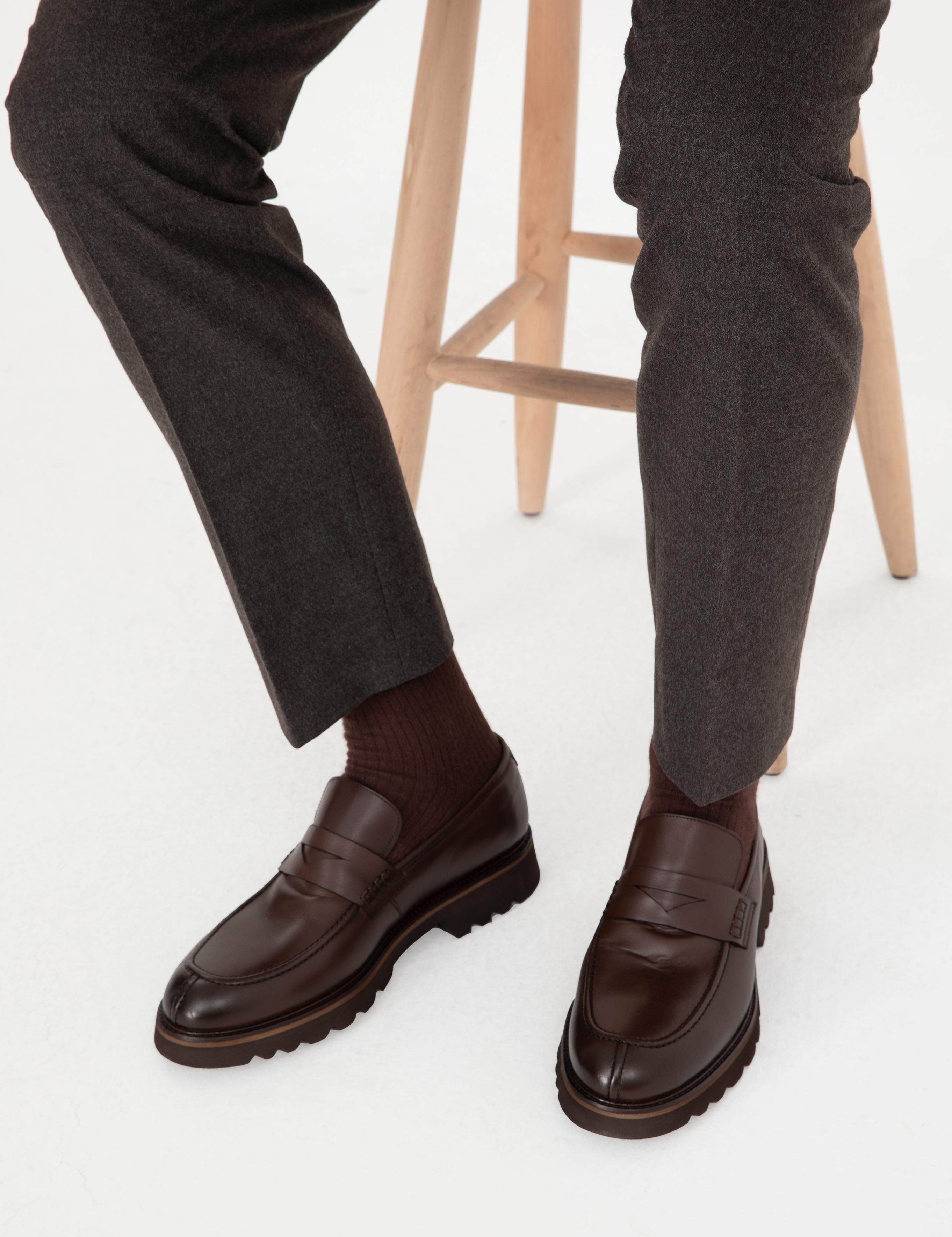 Kahverengi %100 Deri Casual Ayakkabı