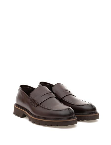 Kahverengi %100 Deri Casual Ayakkabı - 50295875009