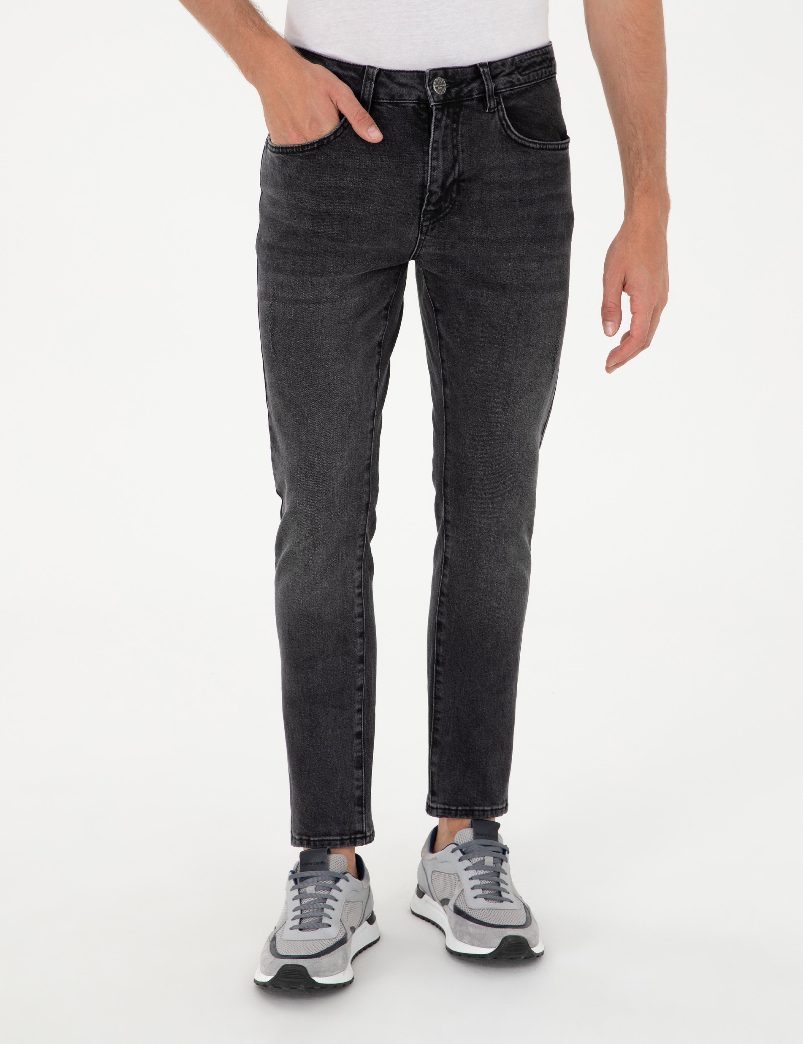 Siyah Slim Fit Jean Pantolon