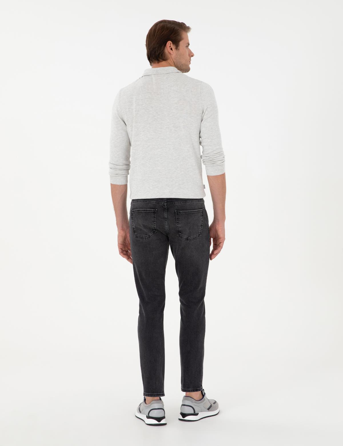 Siyah Slim Fit Jean Pantolon - 50295867036