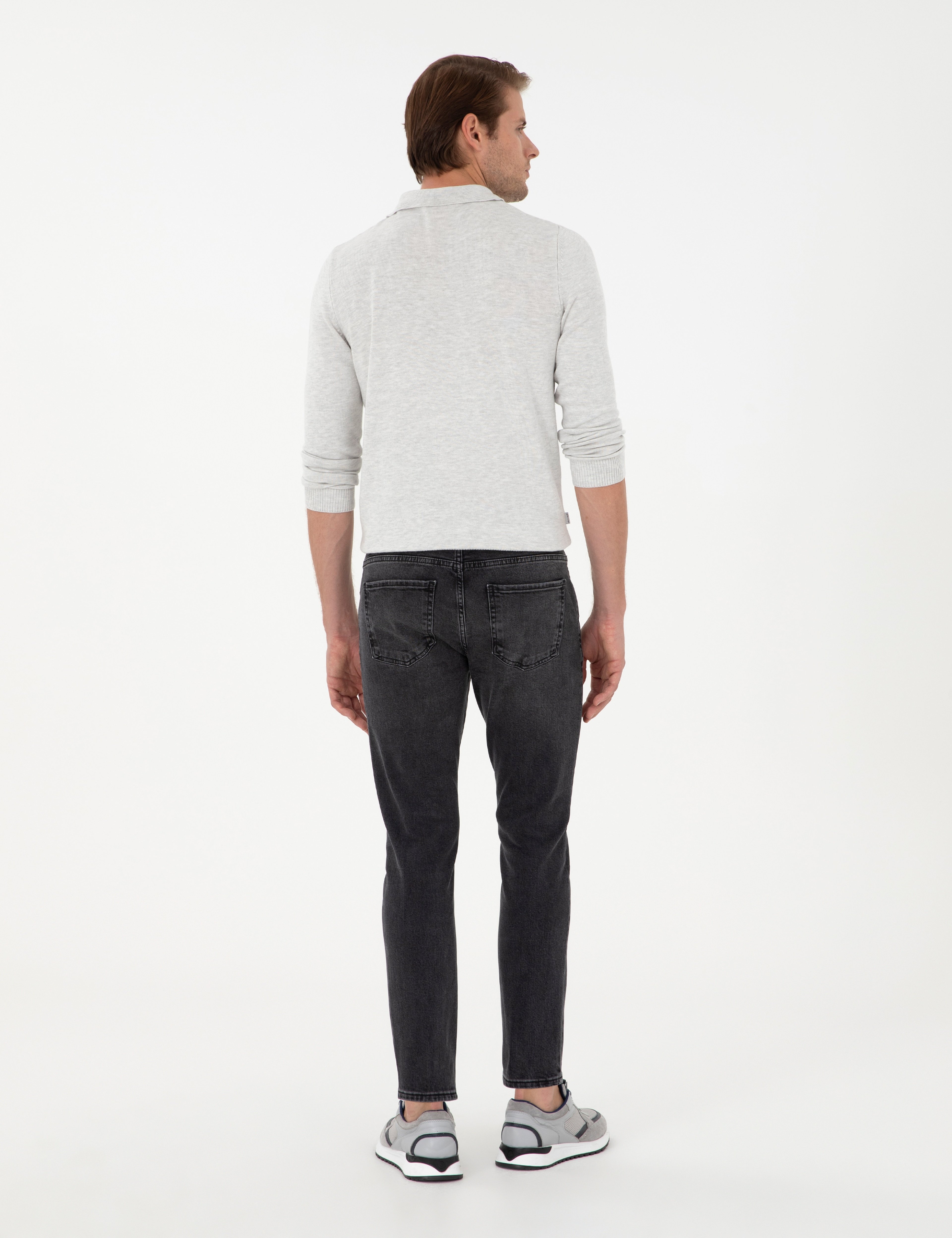 Siyah Slim Fit Jean Pantolon