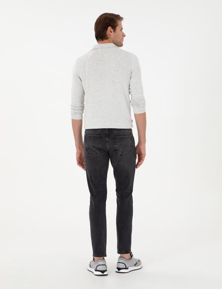 Siyah Slim Fit Jean Pantolon - 50295867036