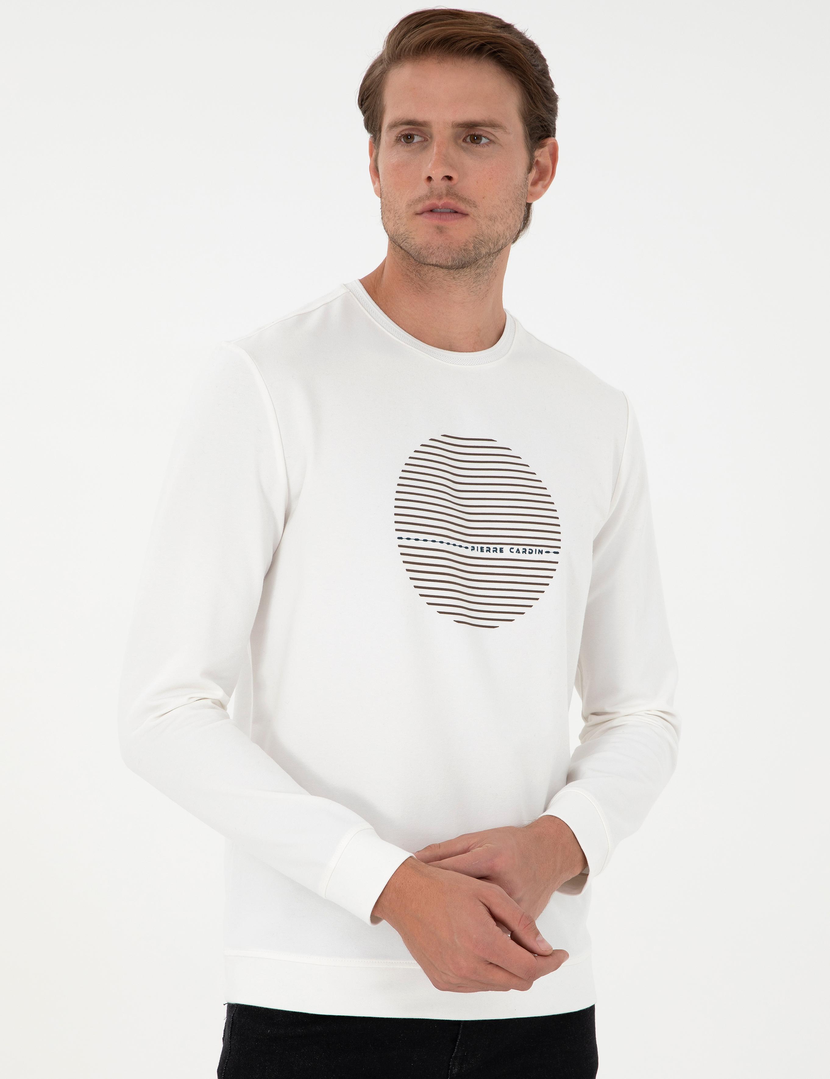 Ekru Regular Fit Sweatshirt
