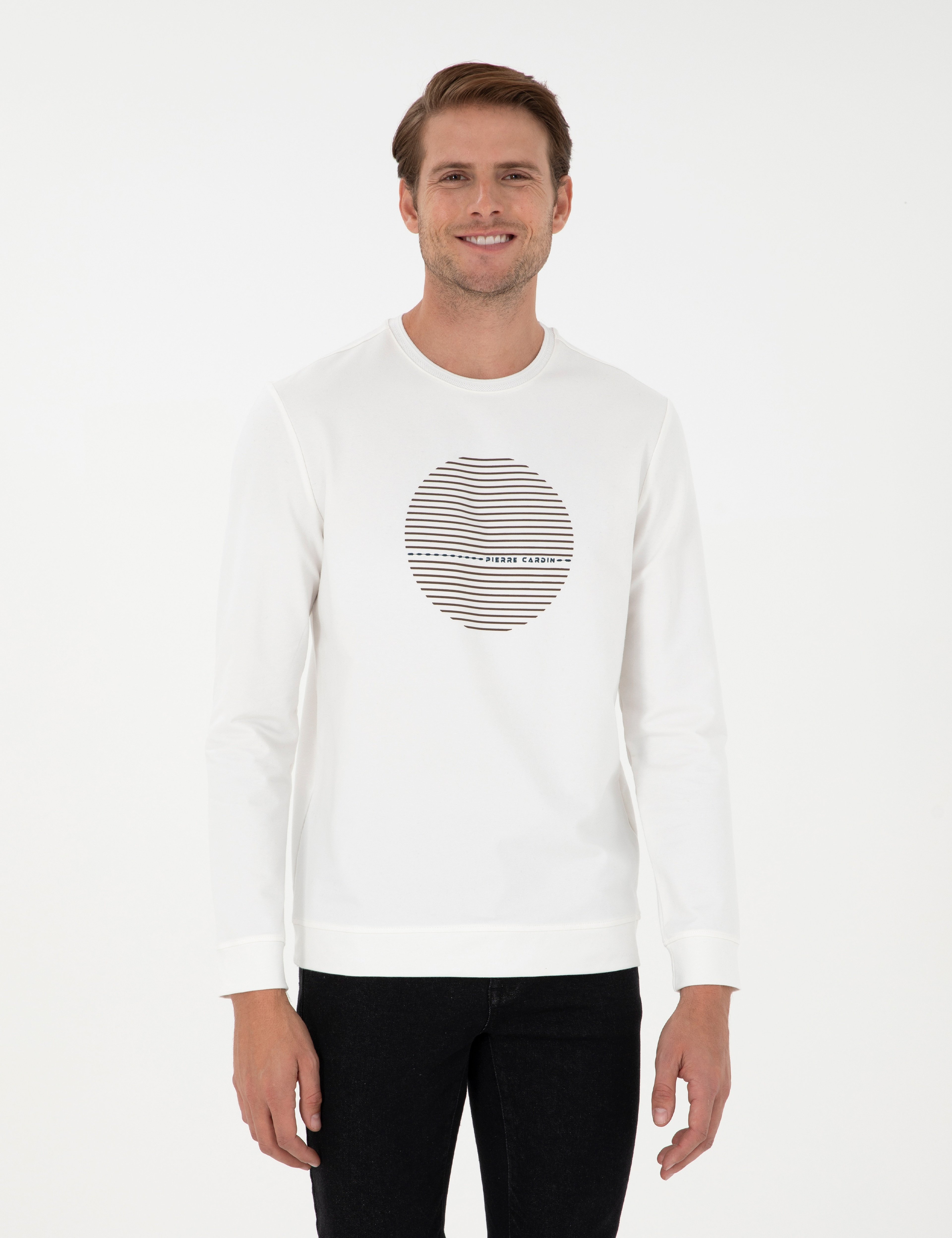 Ekru Regular Fit Sweatshirt - Image 1