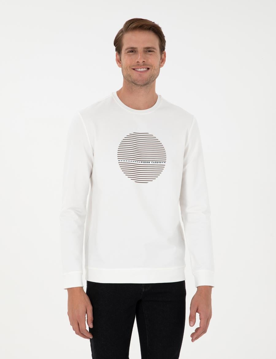 Ekru Regular Fit Sweatshirt
