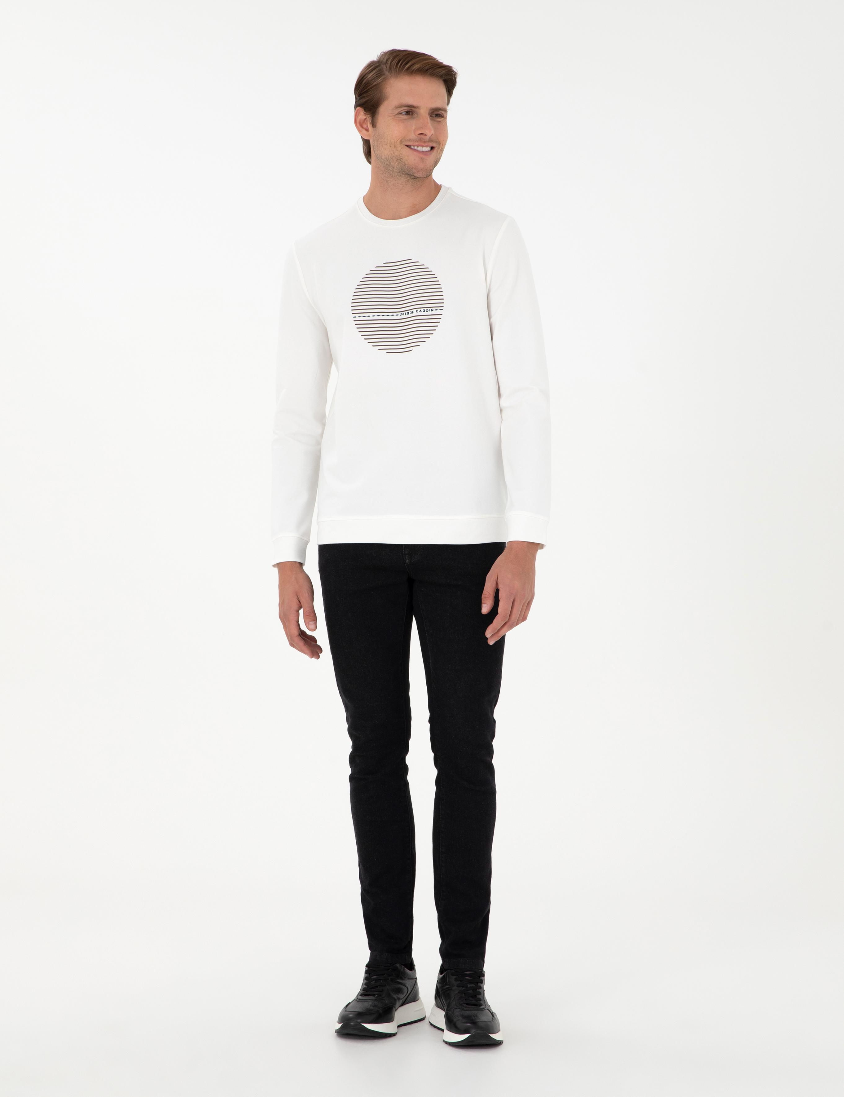 Ekru Regular Fit Sweatshirt