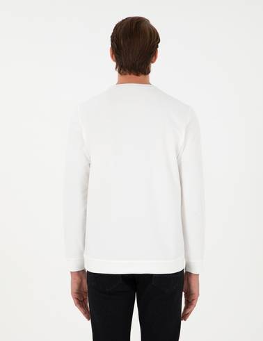 Ekru Regular Fit Sweatshirt