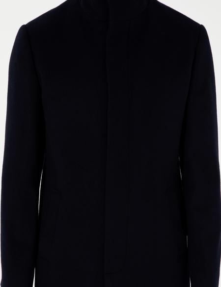 Lacivert Slim Fit Yün Karışımlı Palto - 50291020016