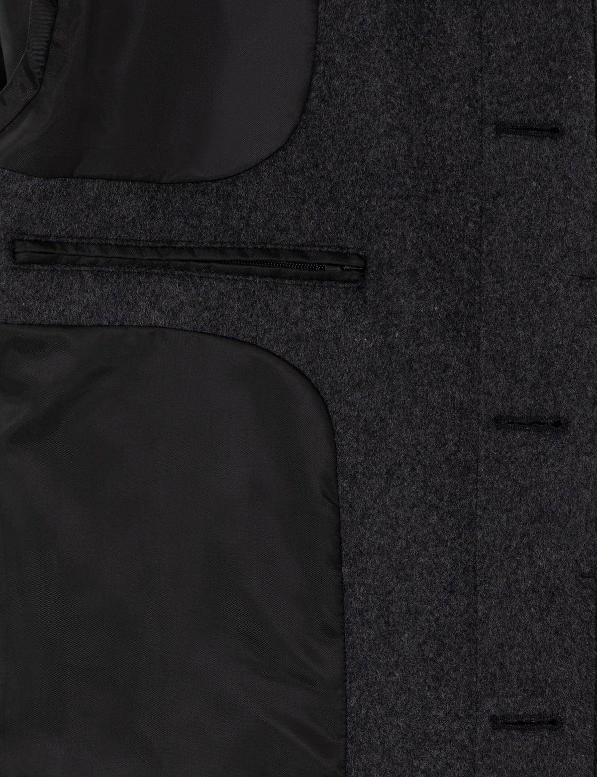 Antrasit Slim Fit Yün Karışımlı Palto - 50291020021