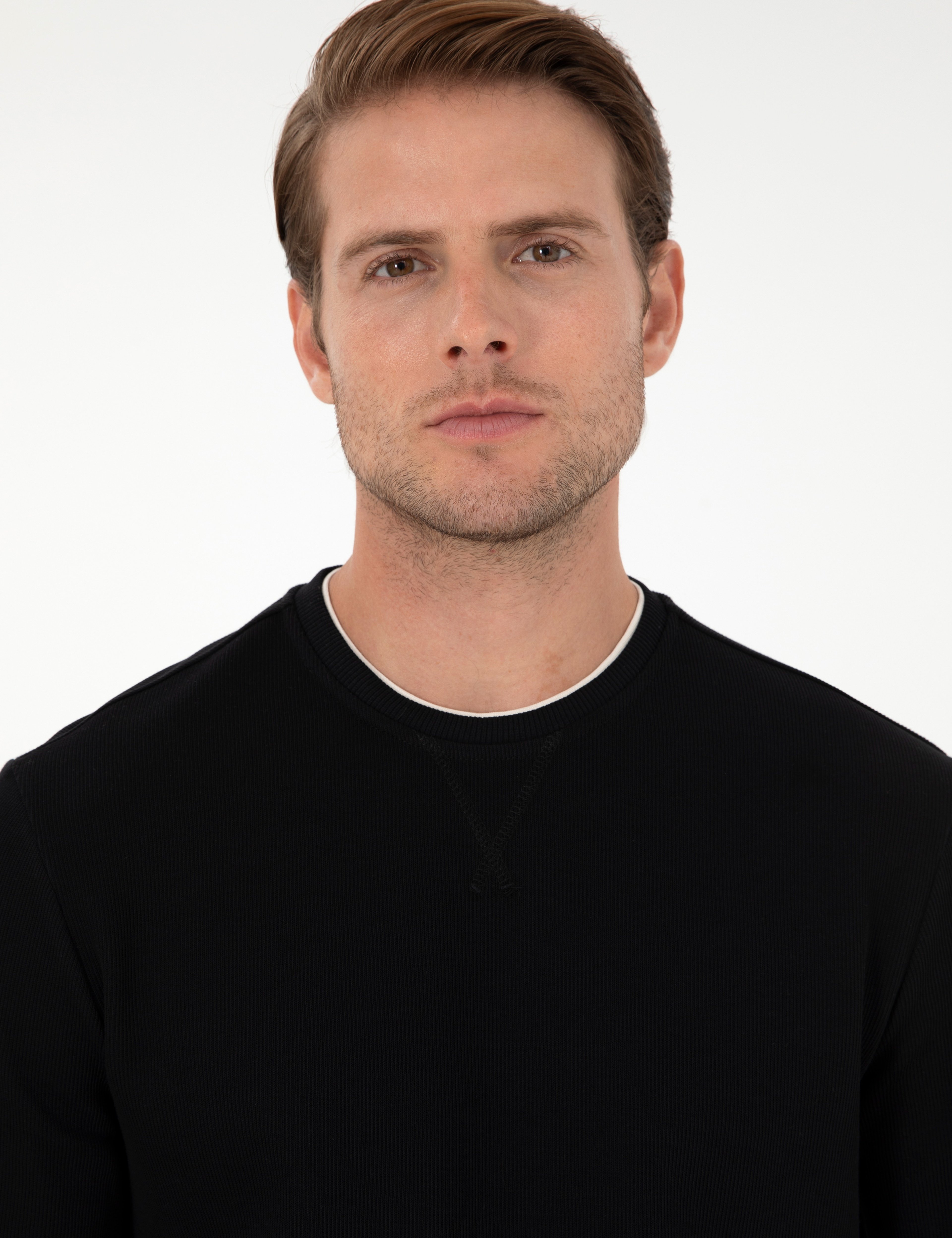 Siyah Regular Fit Sweatshirt - Image 2