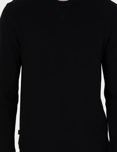 Siyah Regular Fit Sweatshirt