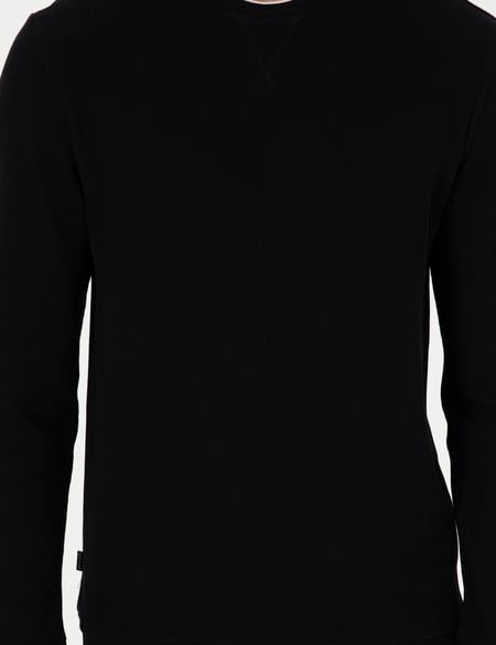 Siyah Regular Fit Sweatshirt - 50296485031