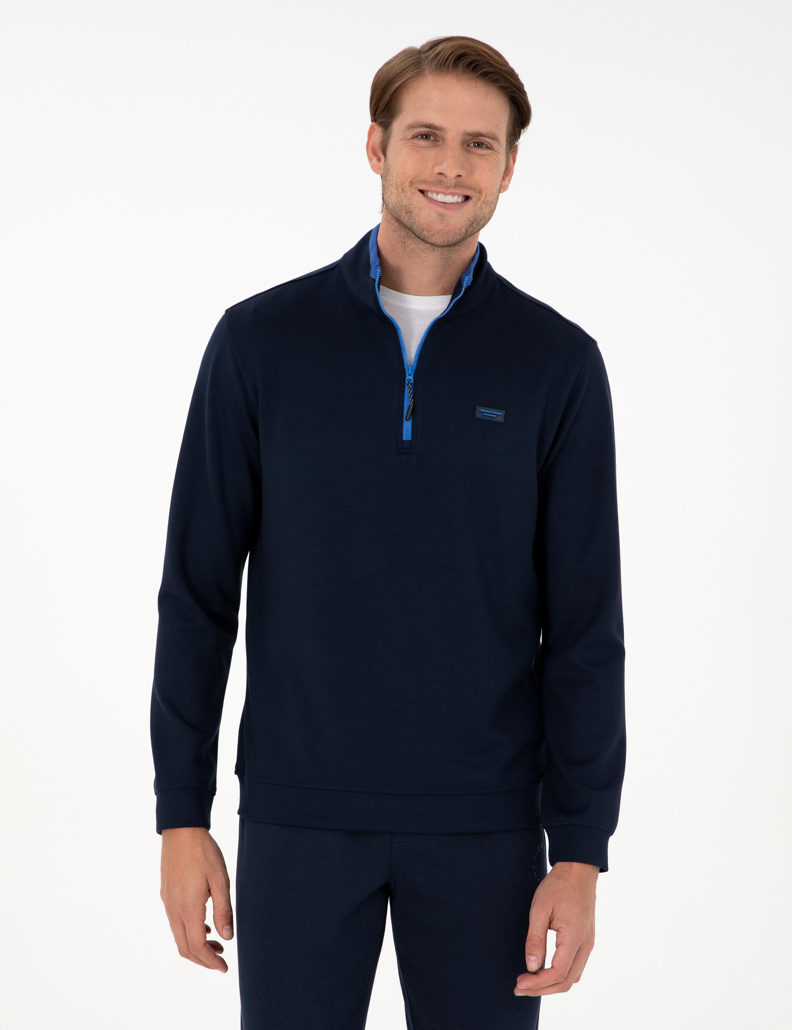 Lacivert Regular Fit Sweatshirt