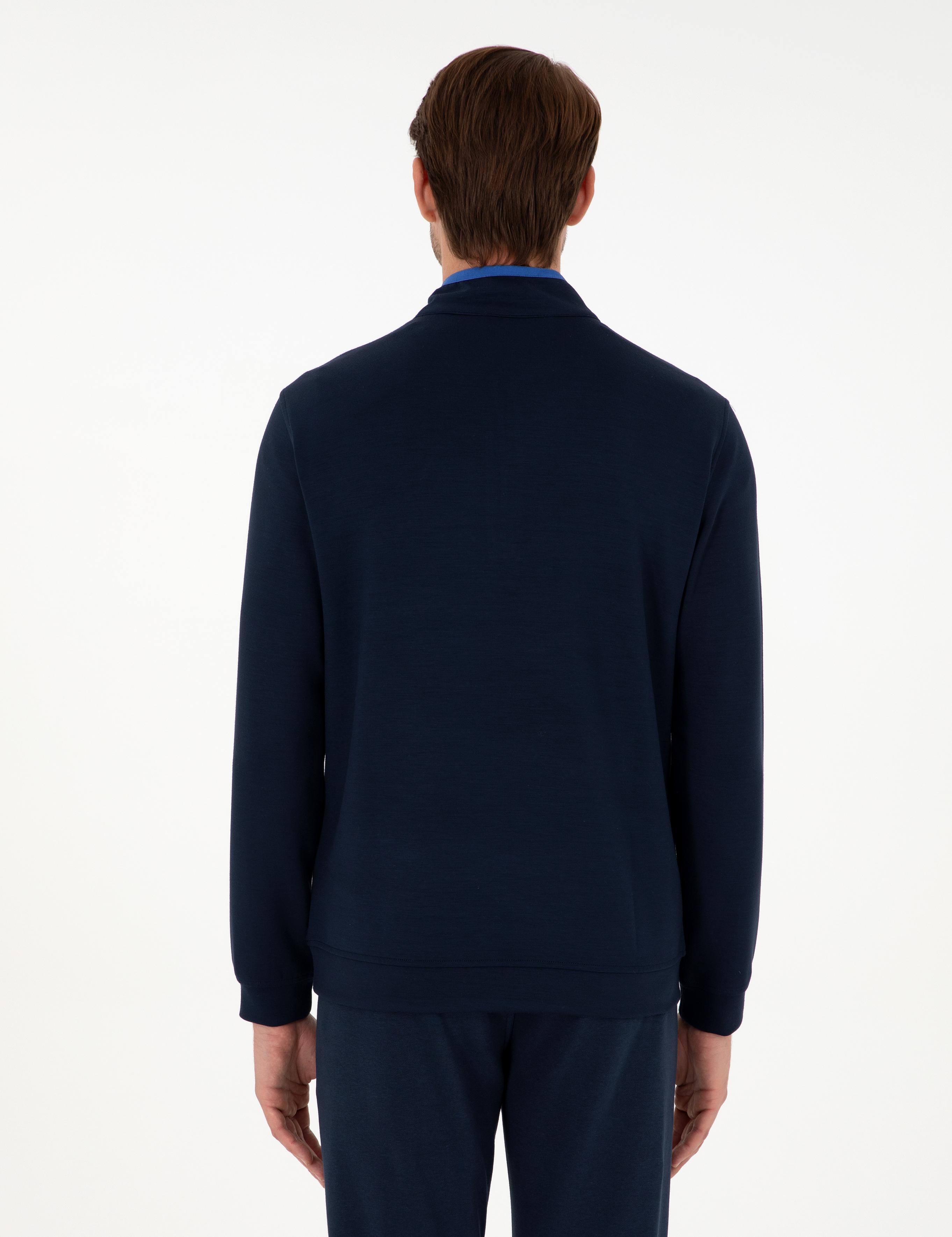 Lacivert Regular Fit Sweatshirt