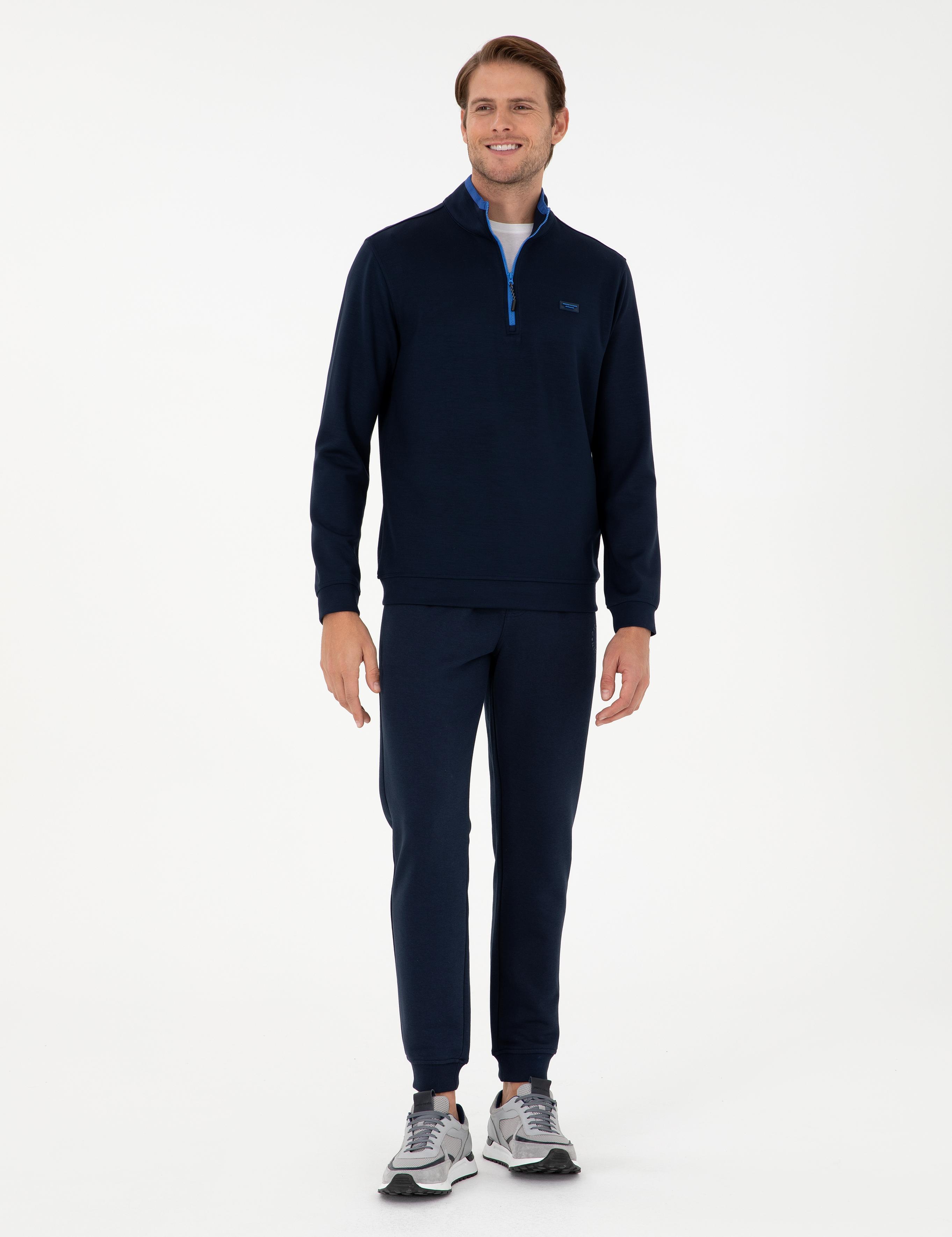 Lacivert Regular Fit Sweatshirt