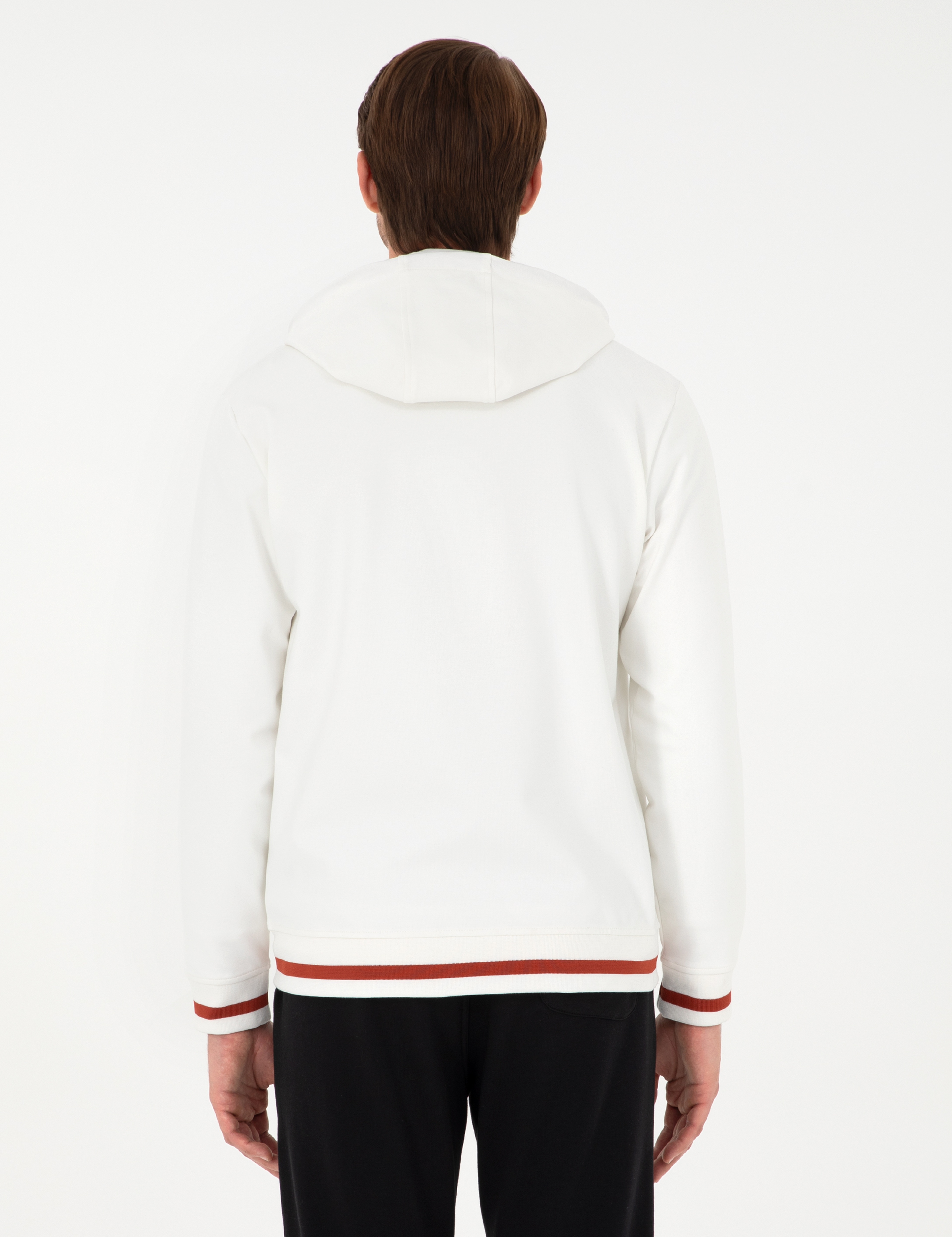 Ekru Regular Fit Örme Hırka - Image 5