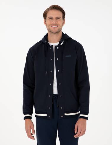 Lacivert Regular Fit Örme Hırka
