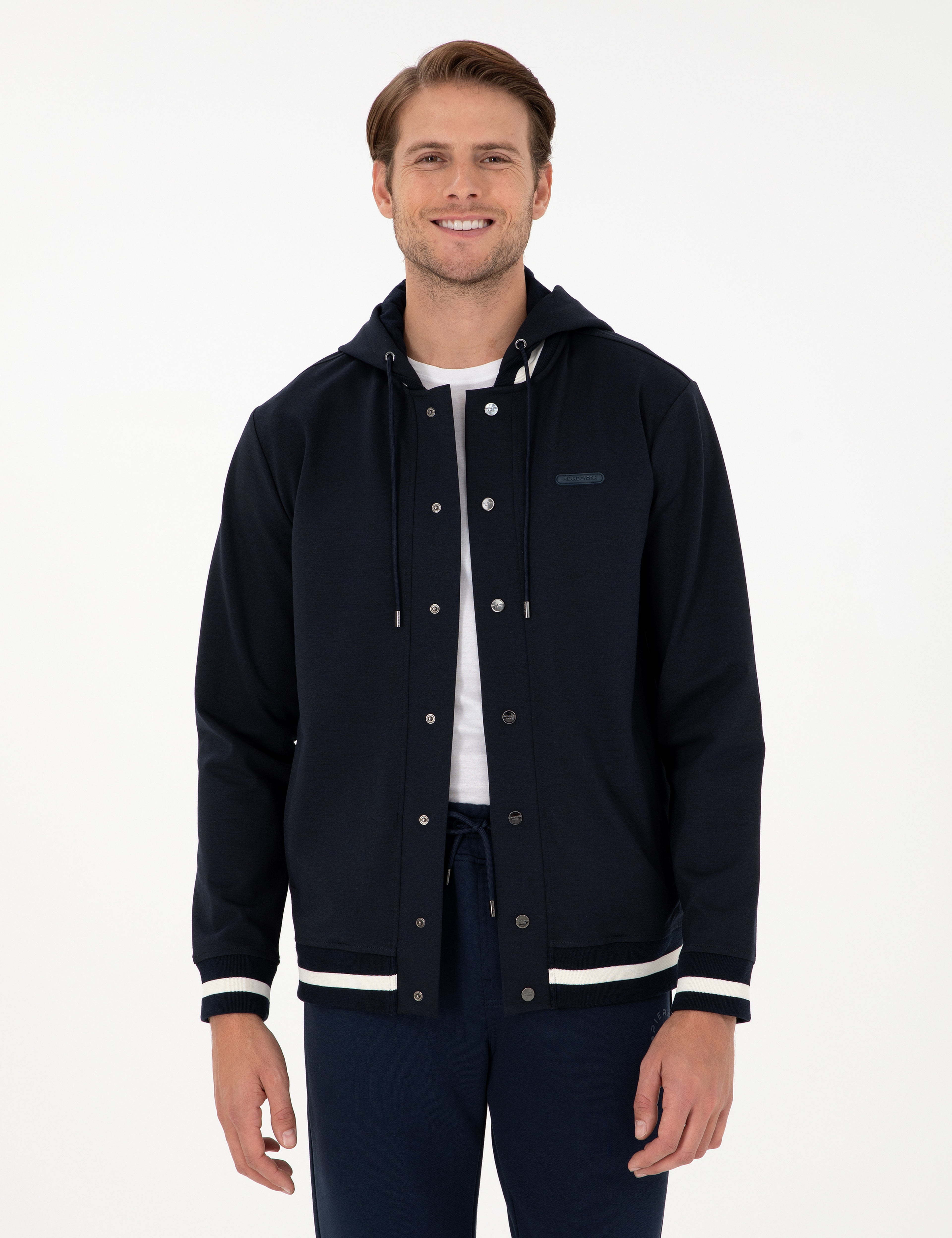 Lacivert Regular Fit Örme Hırka