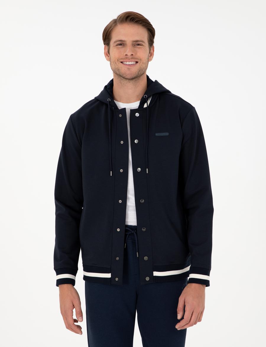 Lacivert Regular Fit Örme Hırka