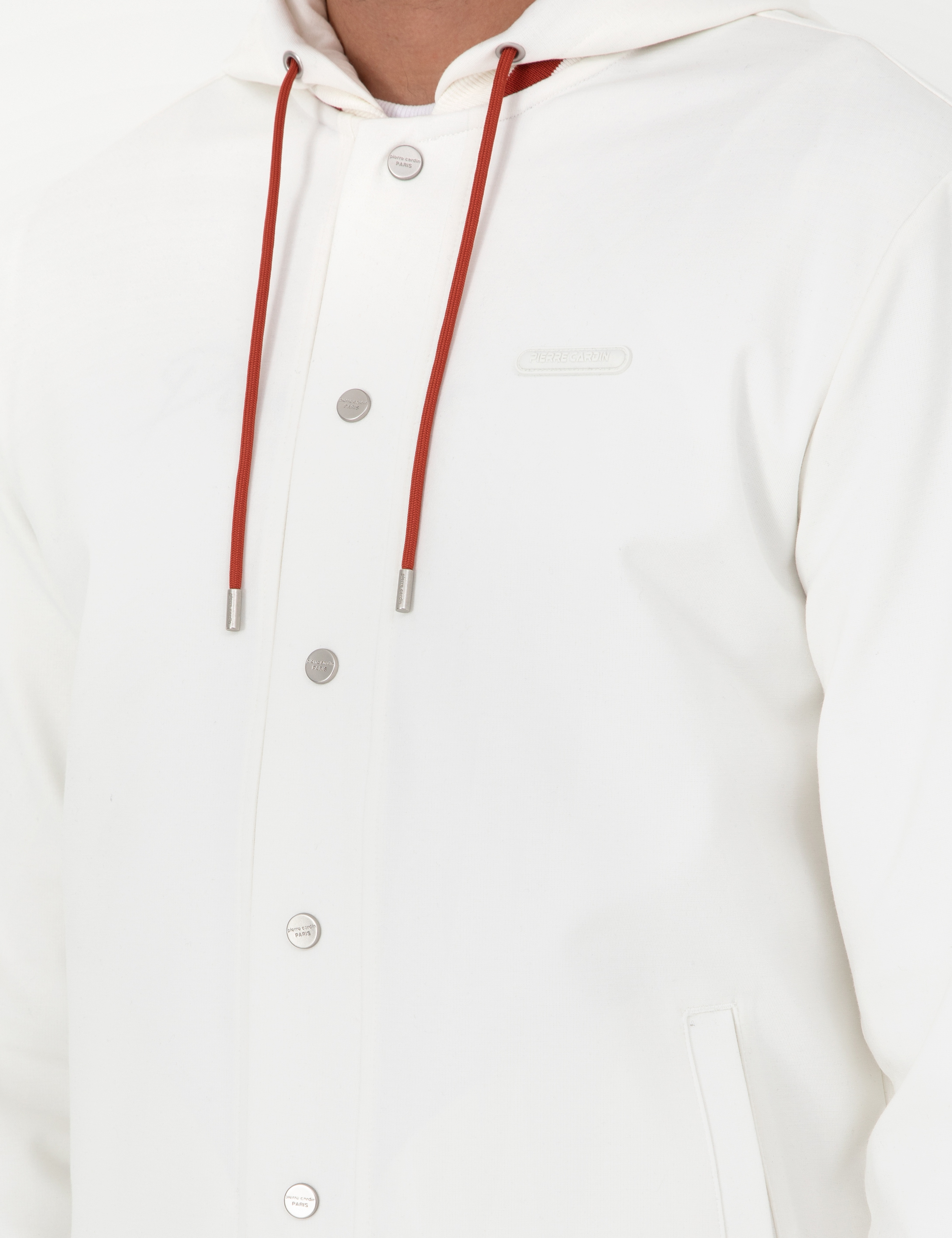 Ekru Regular Fit Örme Hırka - Image 7
